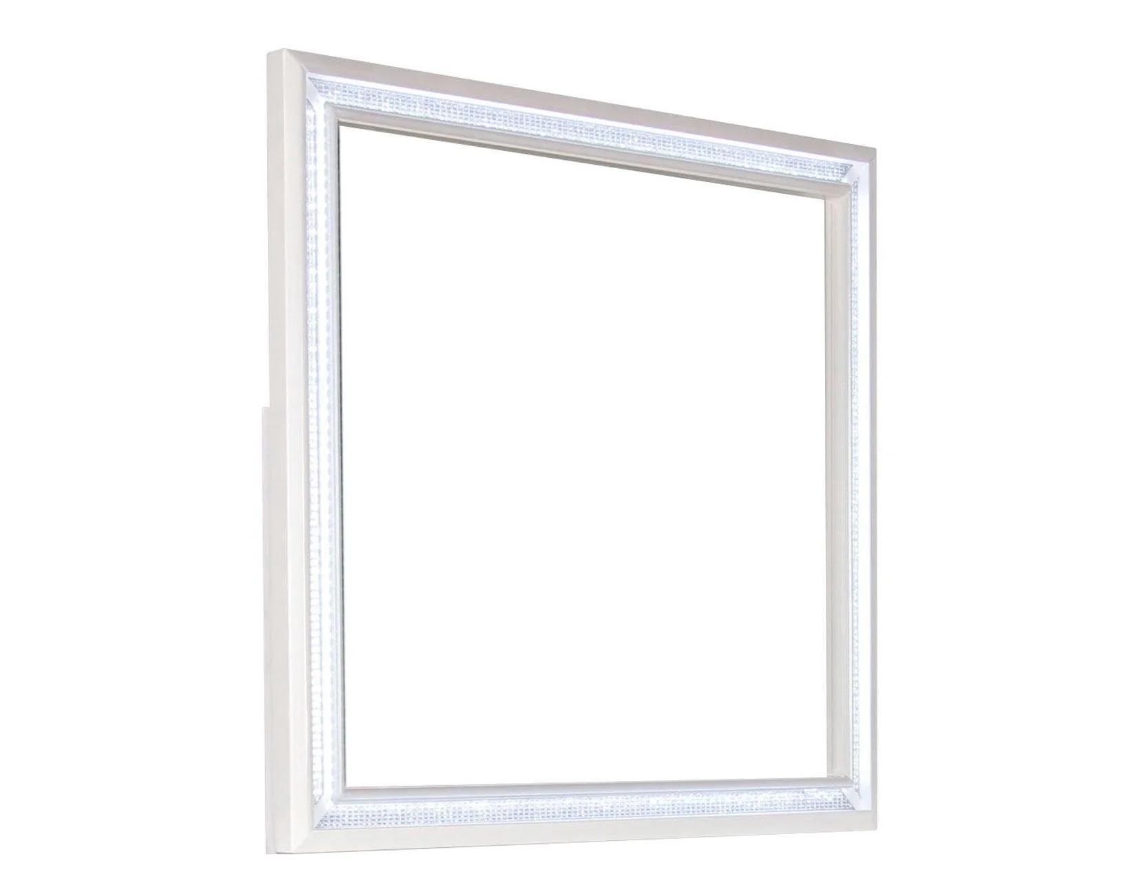 Cassie Illuminating Glam Mirror, Shimmering Pearl Finish - Image 8