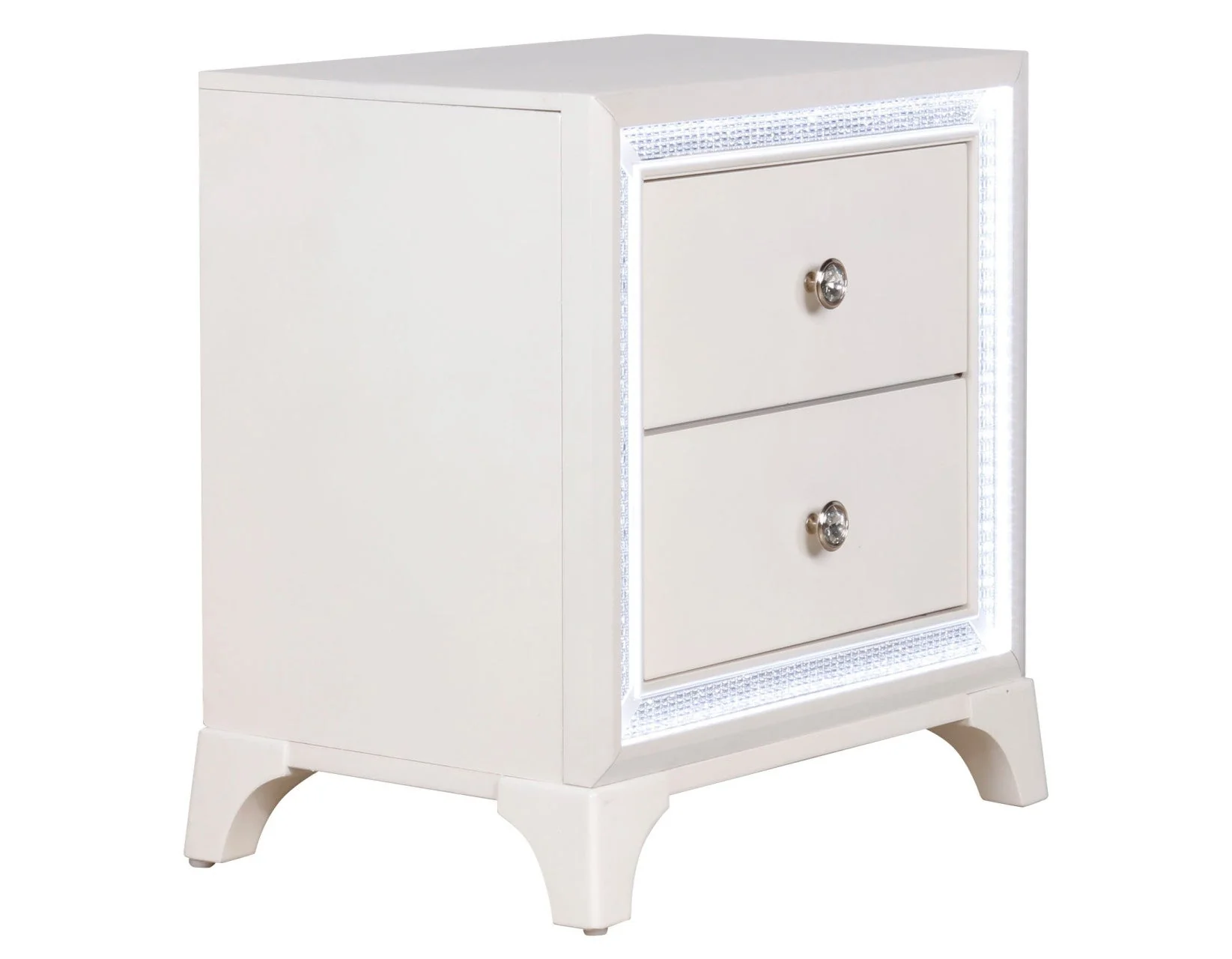 Cassie Illuminating Pearl Bedroom Set - Image 22