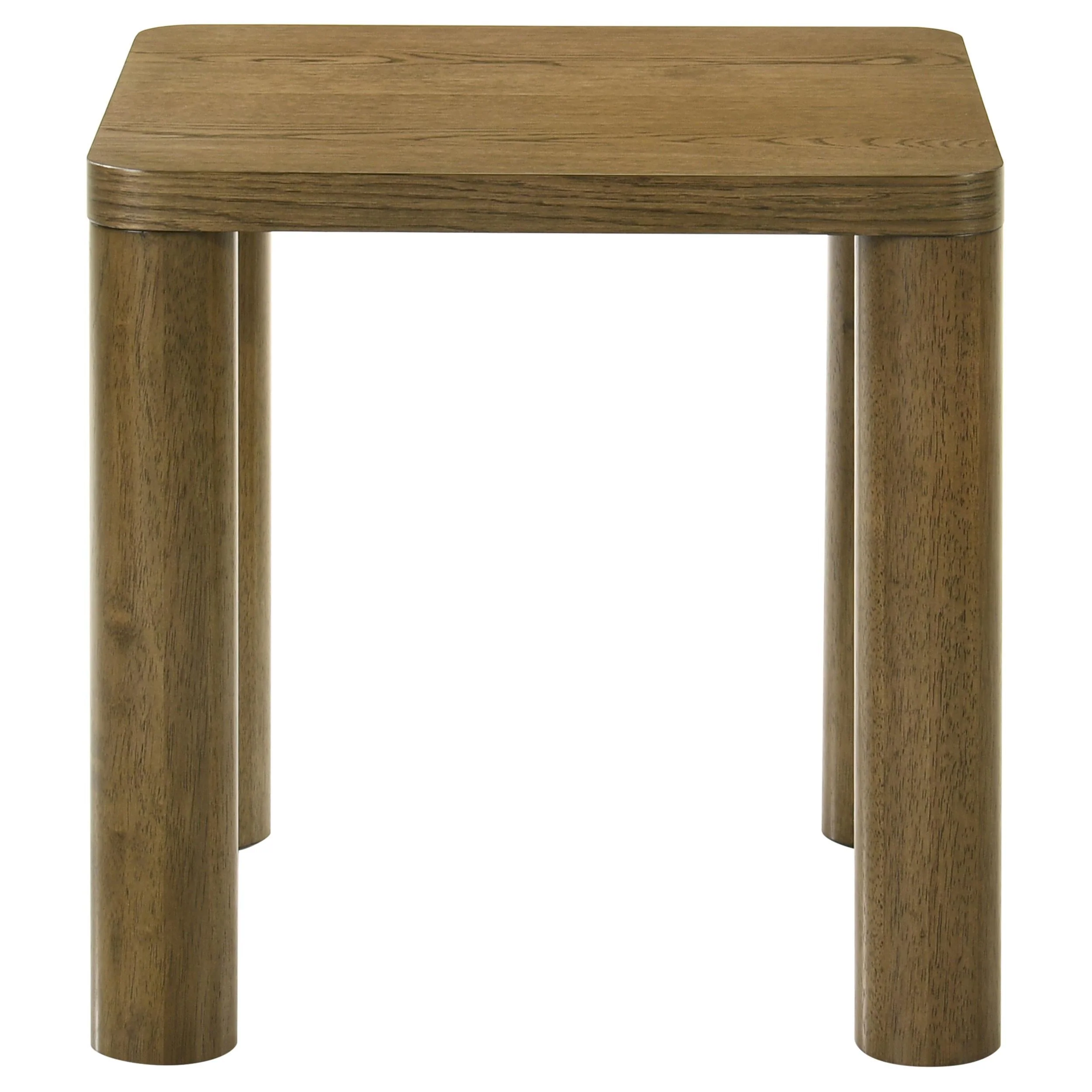 Castlewood Brown Oak 3-Piece Cocktail Coffee Table Set - Image 4
