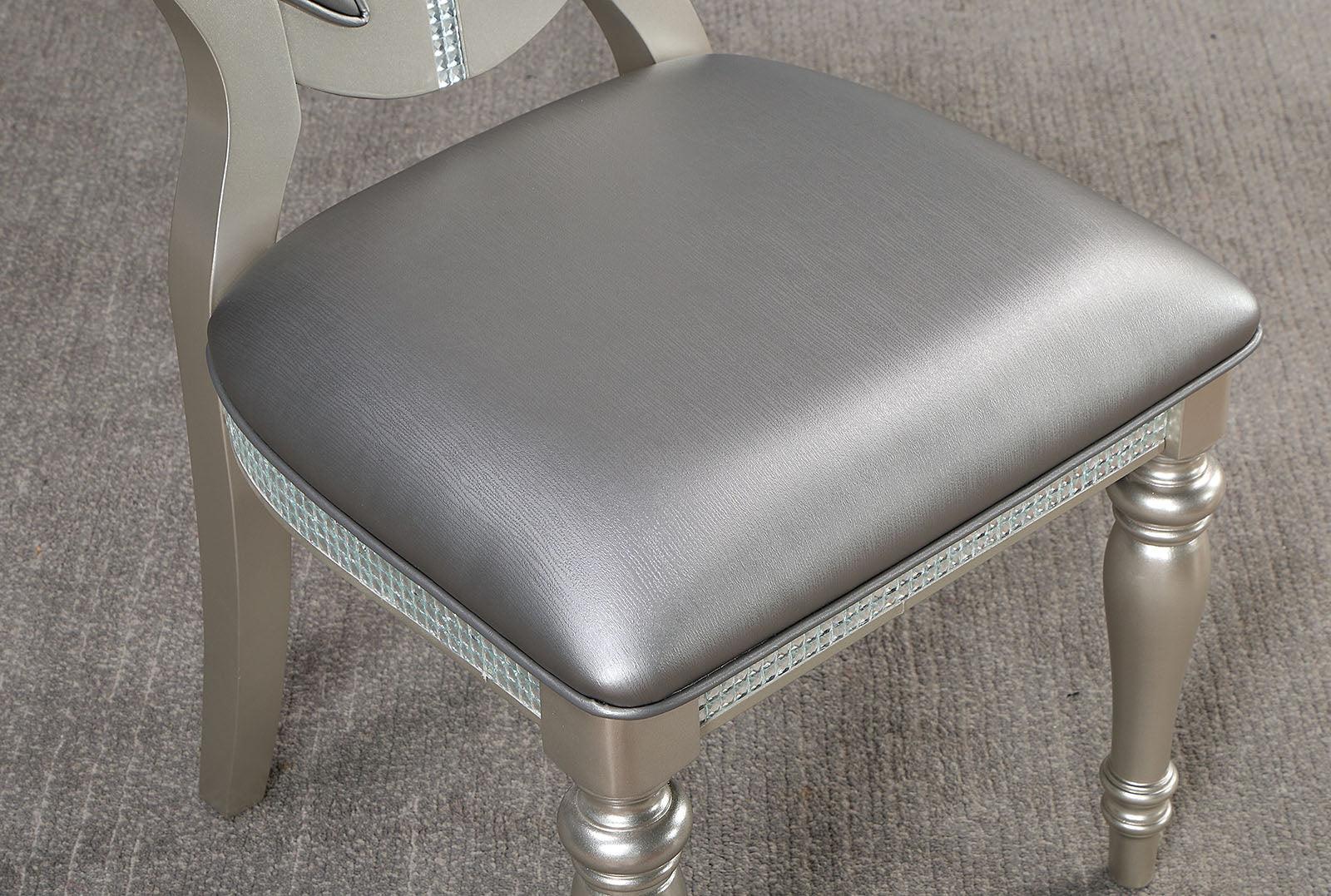 Cathalina Silver Side Chair, Set of 2 - Image 3