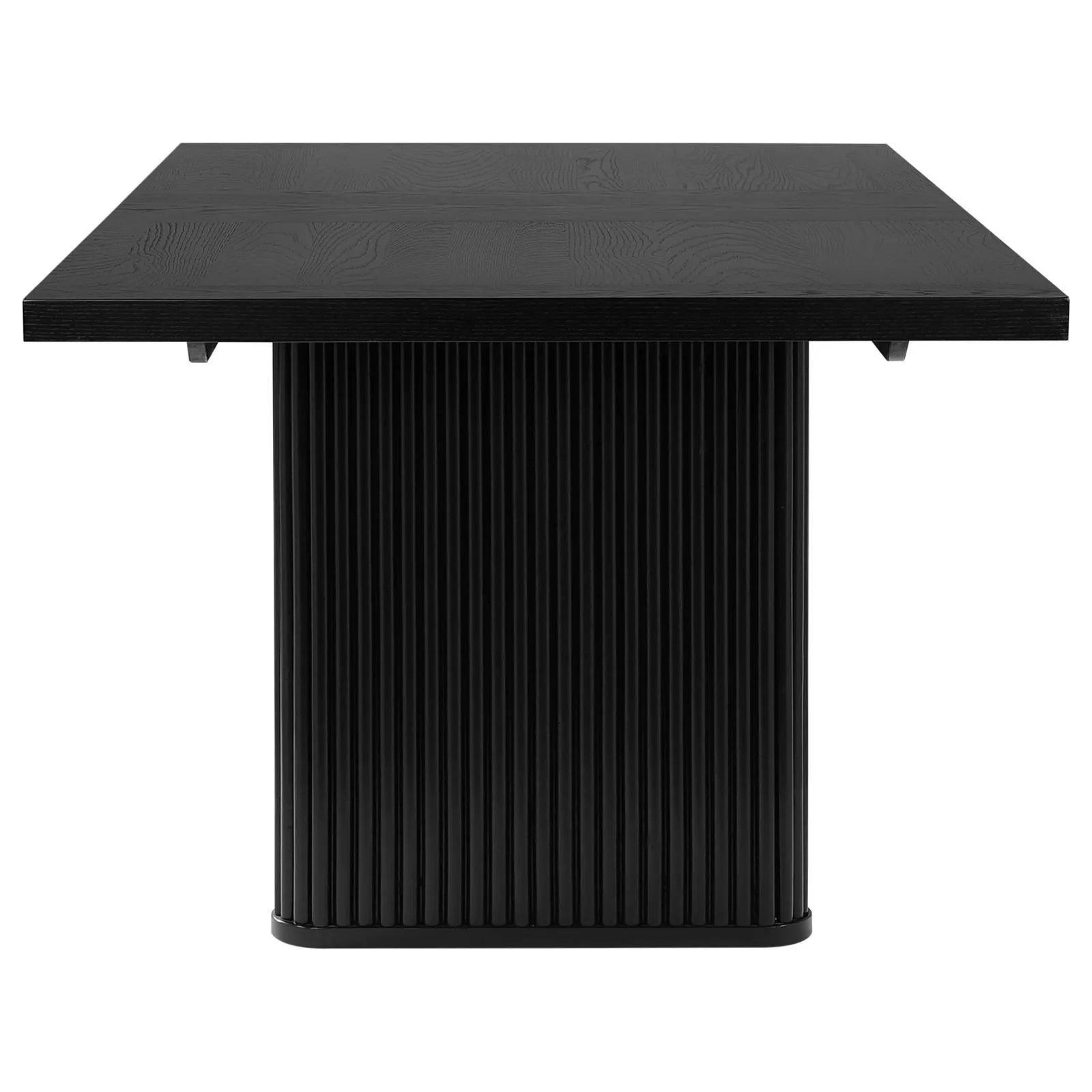 Catherine Black Rectangular Double Pedestal Dining Table - Image 6