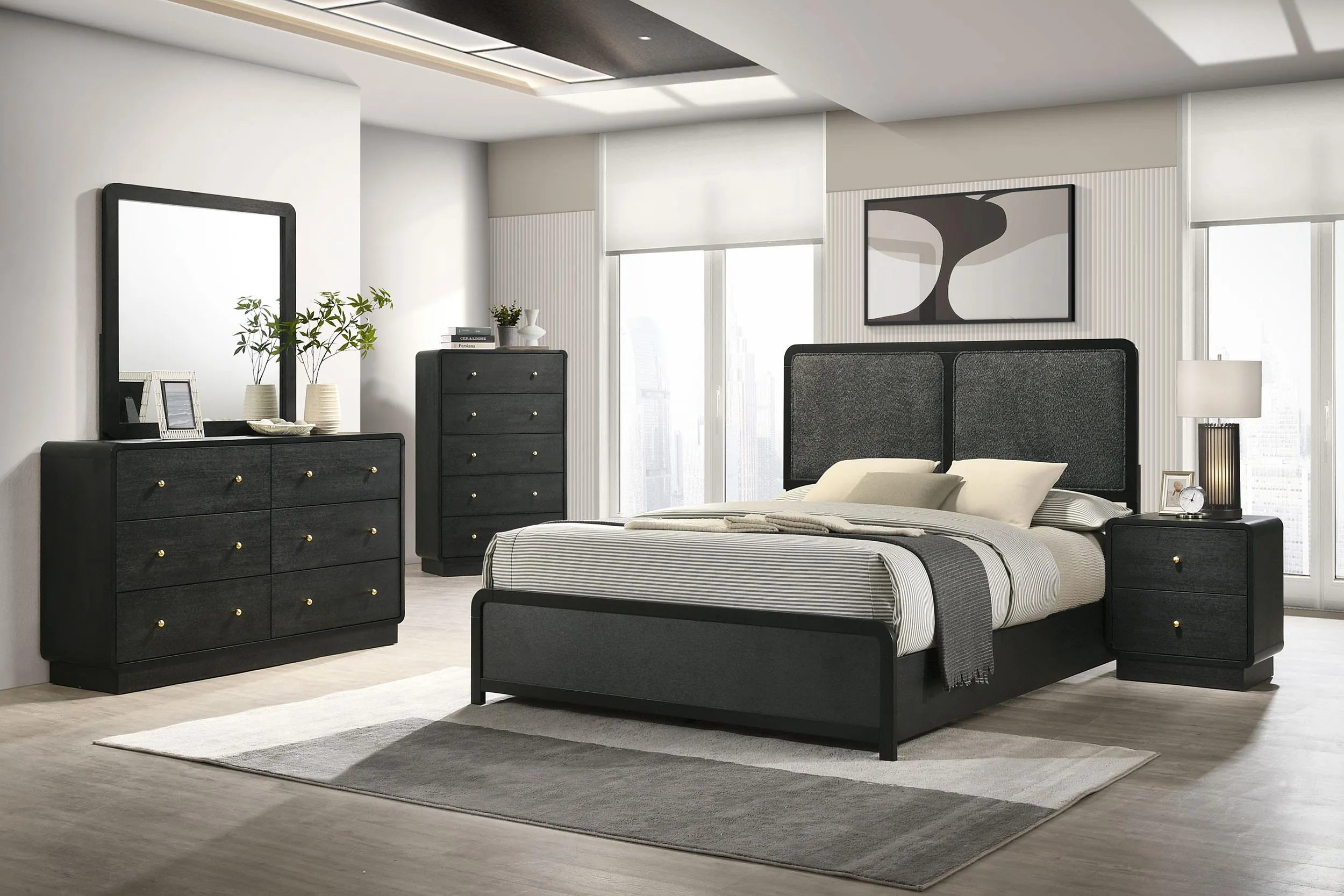 Cavelle Black Dresser Mirror - Image 5
