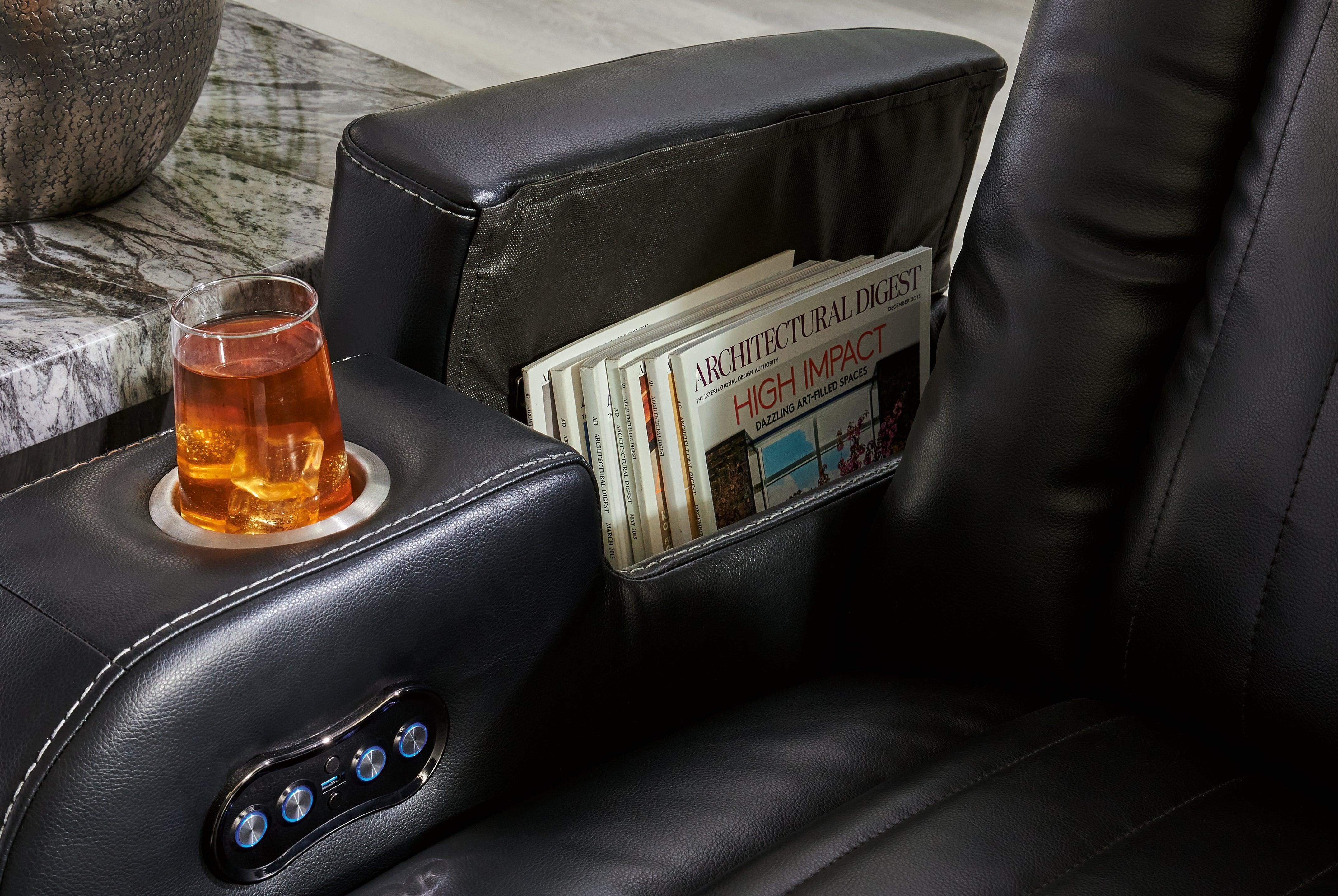 Caveman Den Midnight Power Recliner - Image 9