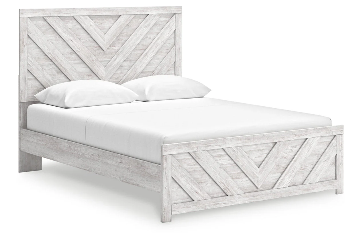 Cayboni Whitewash Panel Bedroom Set - Image 42