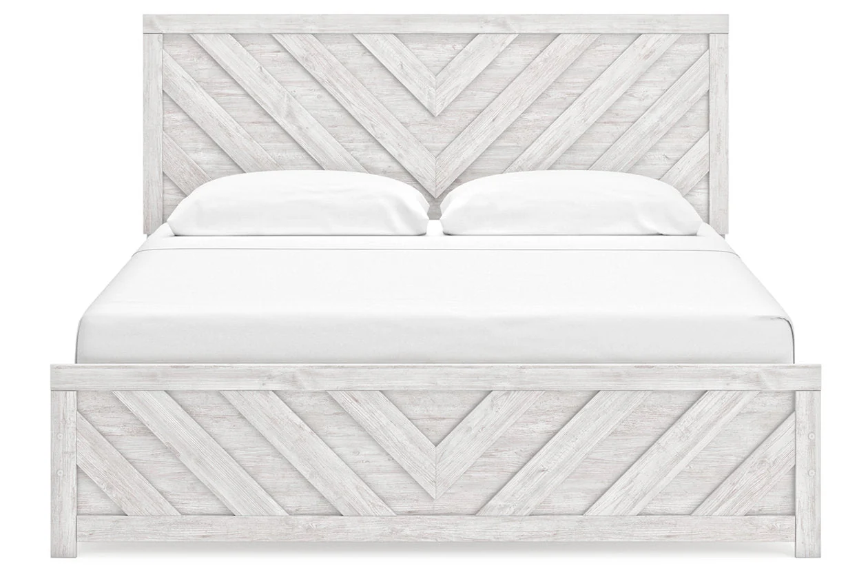 Cayboni Whitewash Panel Bedroom Set - Image 45