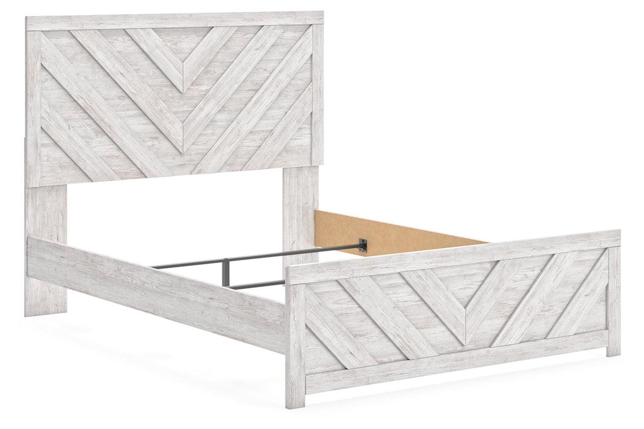 Cayboni Whitewash Queen Panel Bed - Image 3