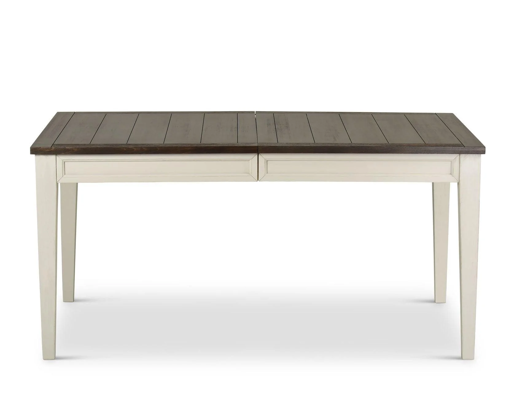 Cayla 64-80 inch Table w/16″ Leaf – Dark Oak& White - Image 4