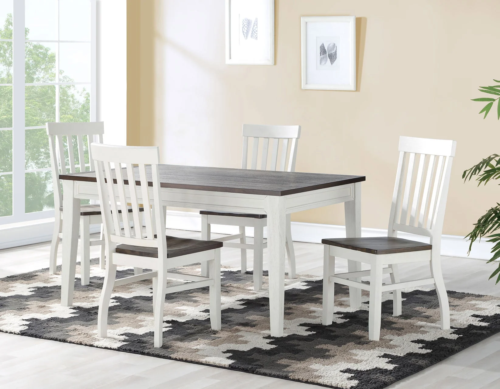 Caylie Ivory/Mocha Dining Room Set