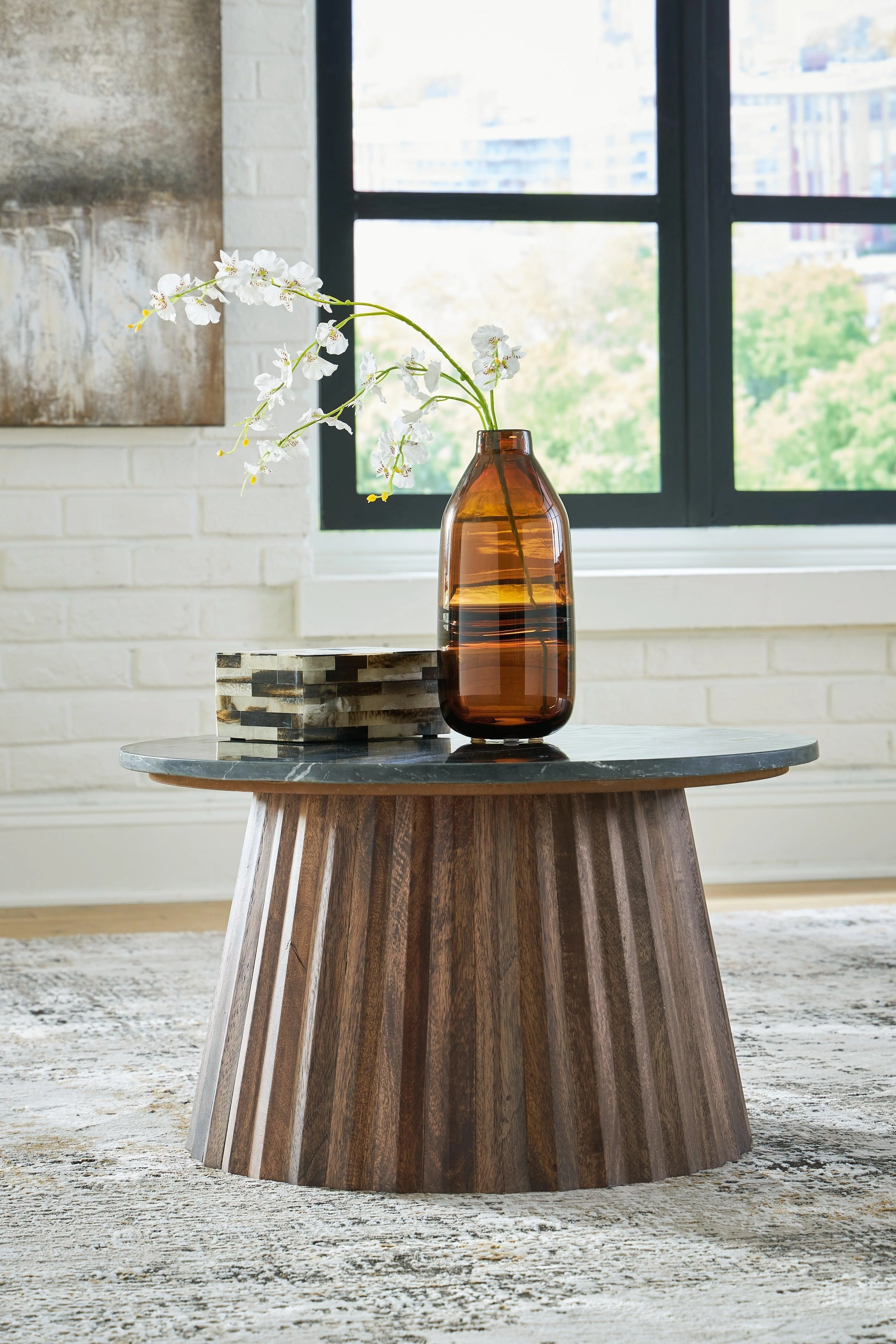 Ceilby Black/Brown Accent Coffee Table - Image 4