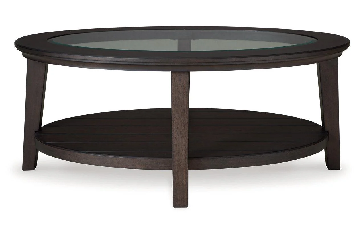 Celamar Dark Brown Coffee Table and 2 End Tables - Image 3