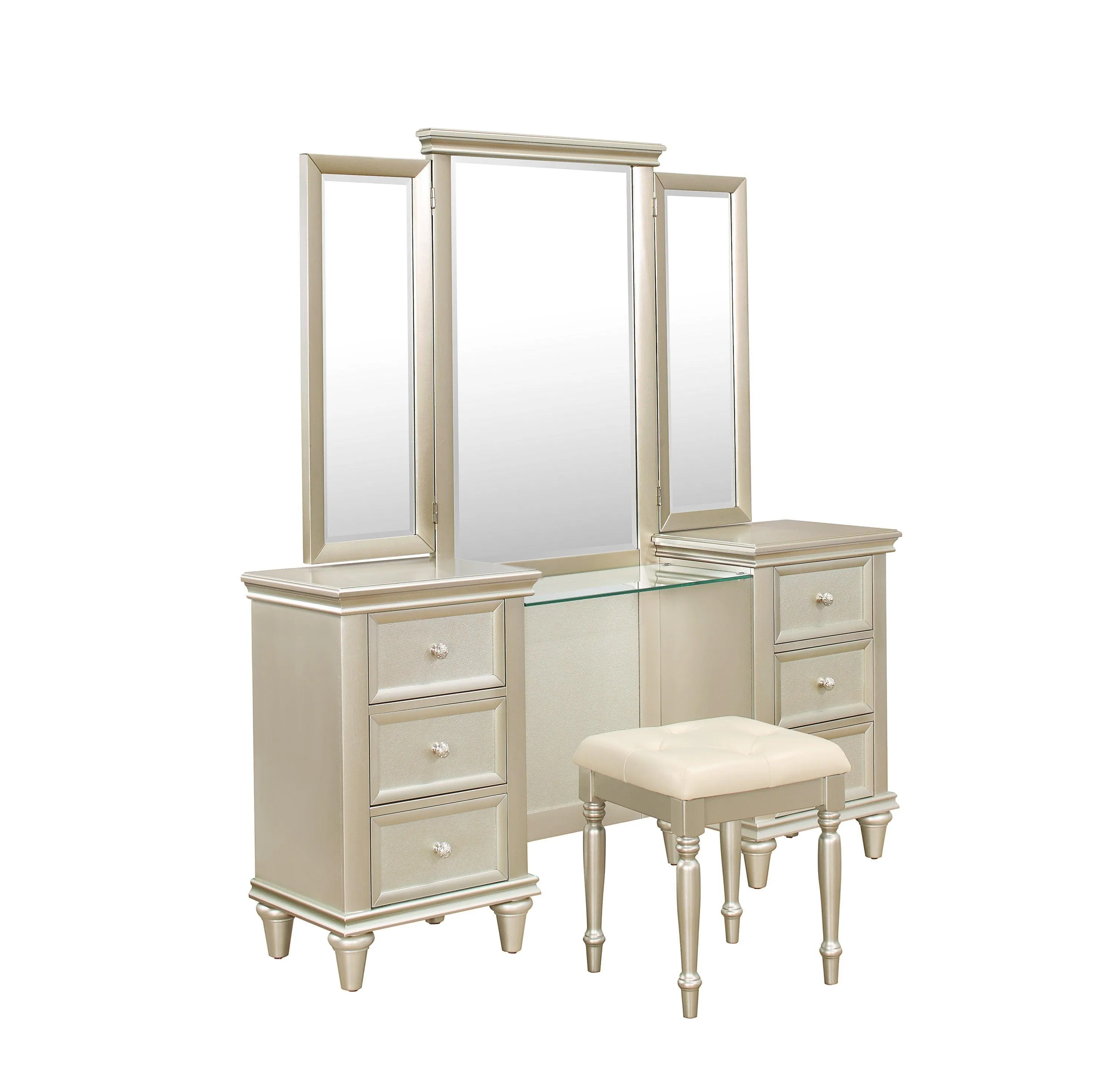 Celandine Silver Vanity Set - Image 2
