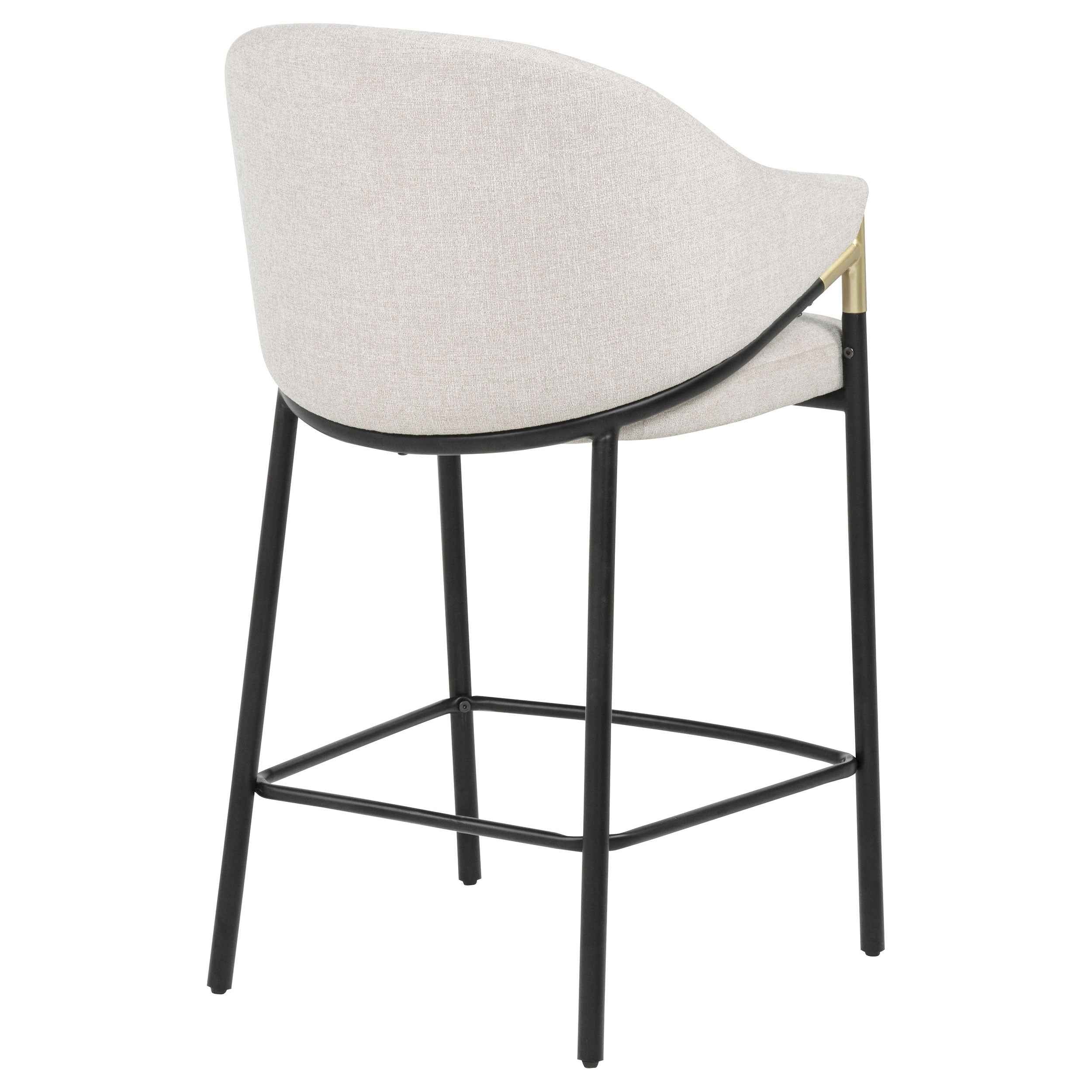 Chadwick Beige Fabric Upholstered Counter Height Chair (Set of 2) - Image 8