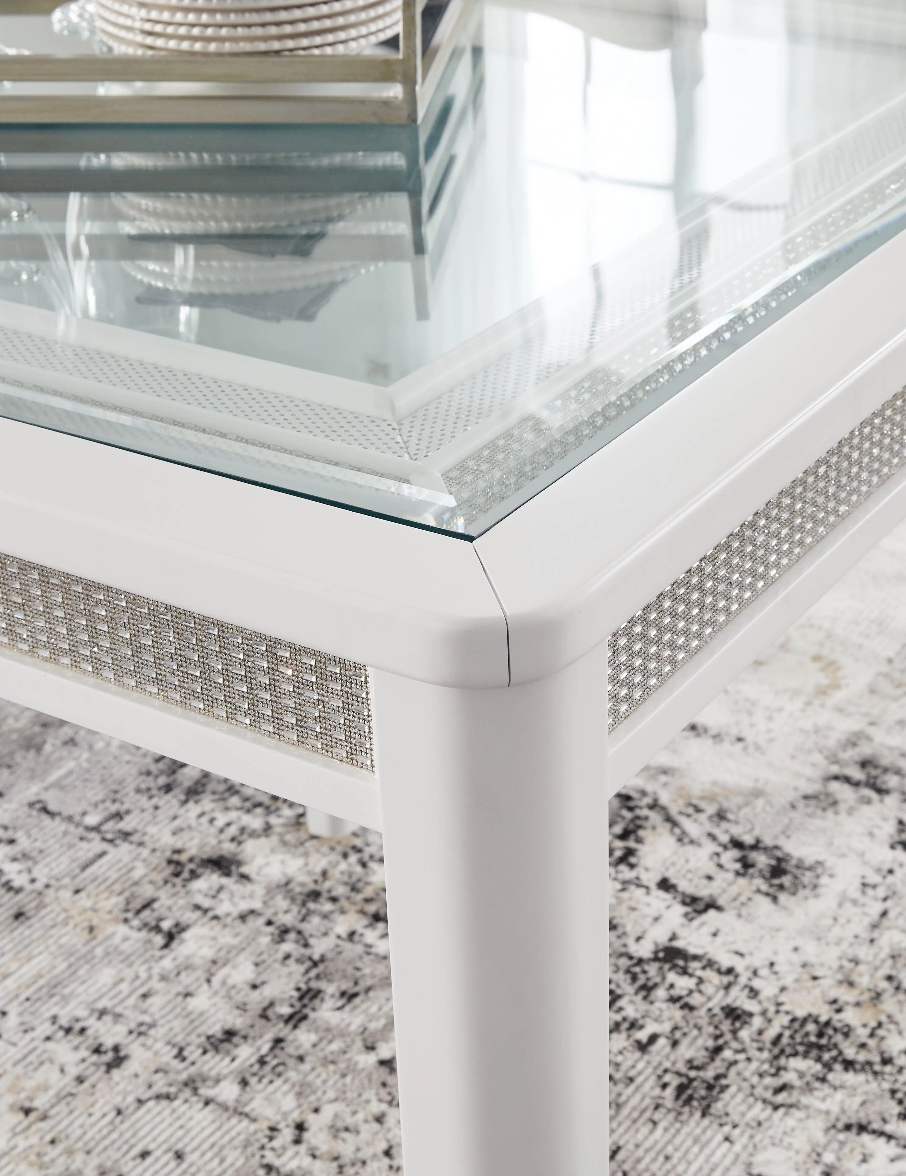 Chalanna White Dining Extension Table - Image 2