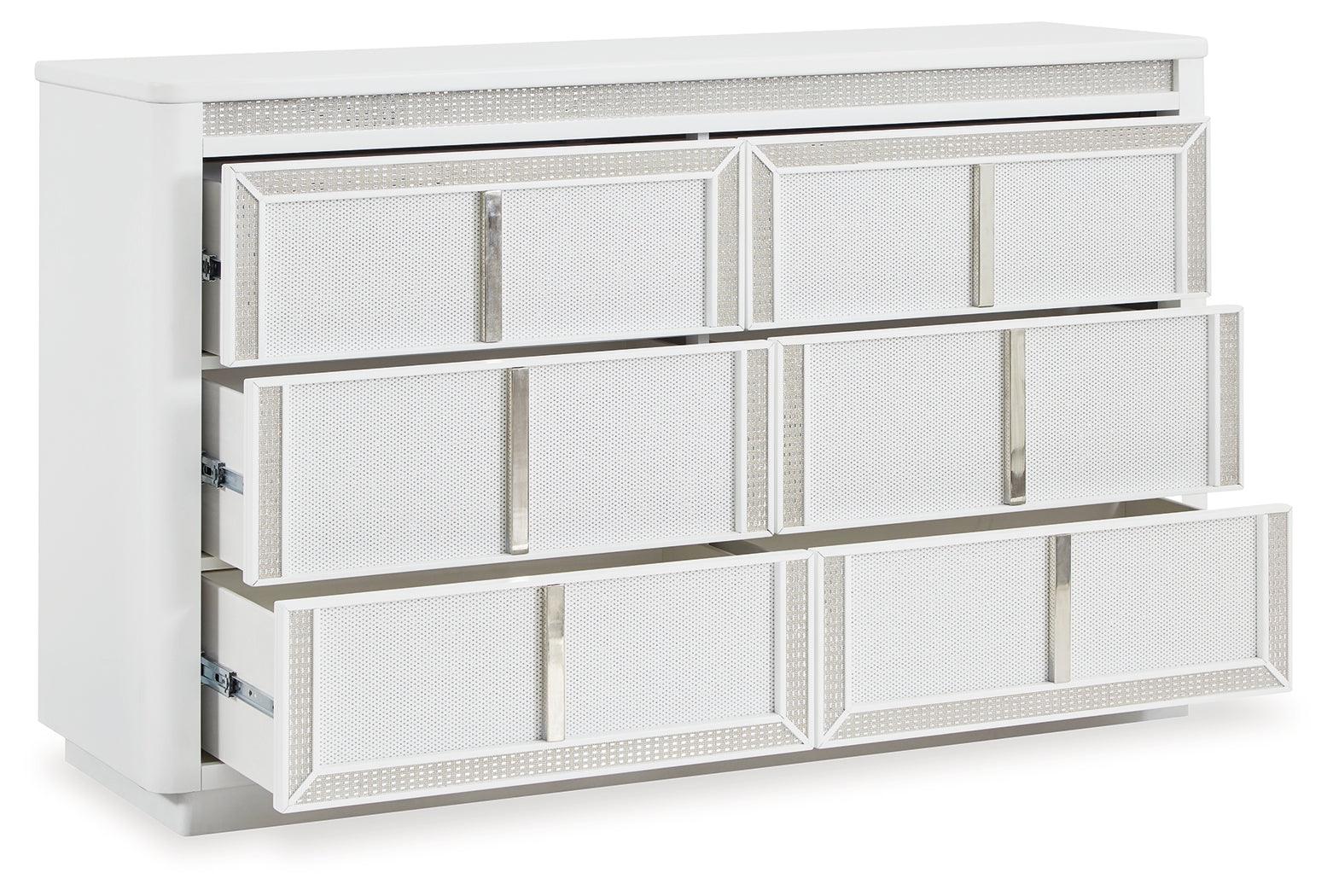 Chalanna White Dresser - Image 2