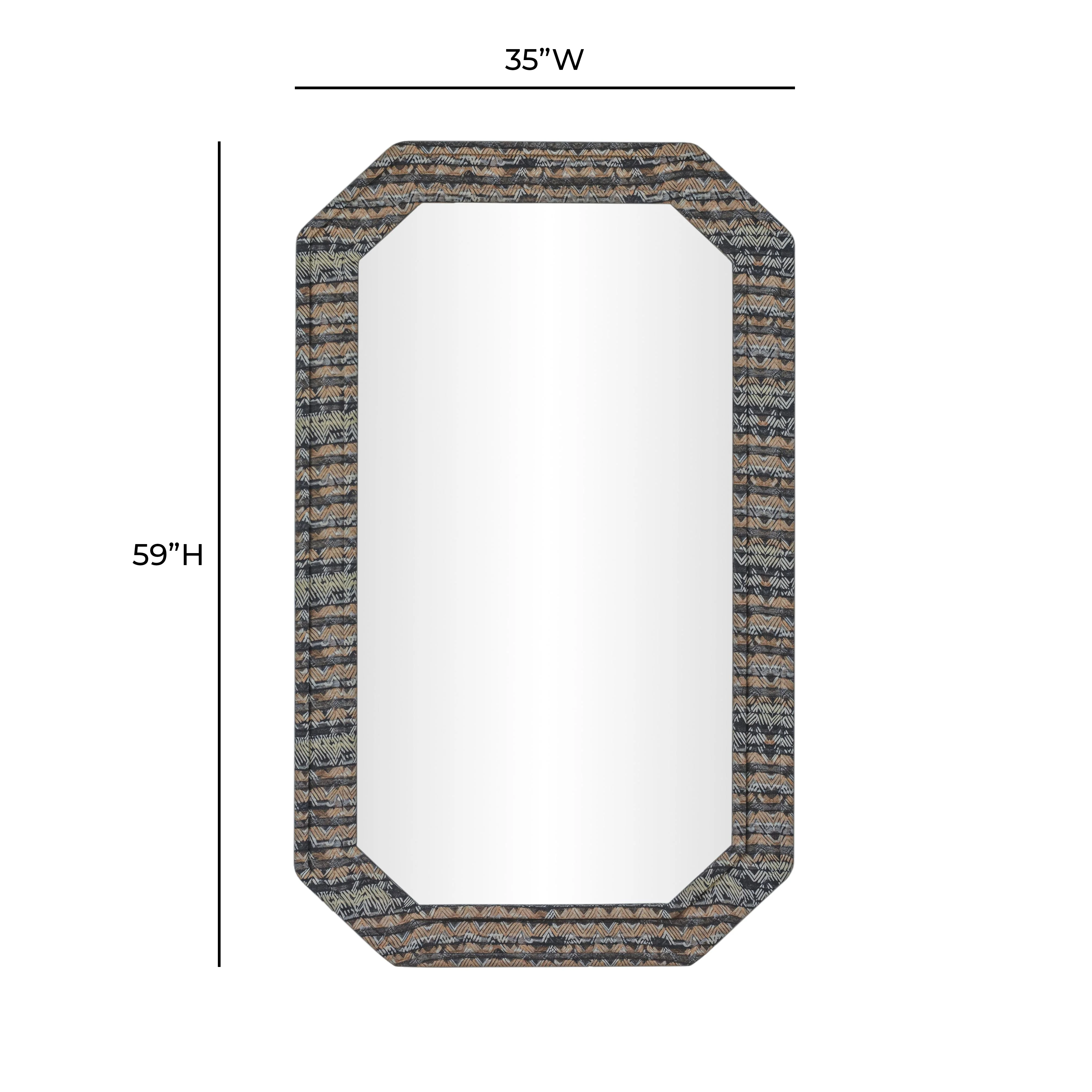 Charlene 35"X59" Jewel Wall Mirror - Image 5