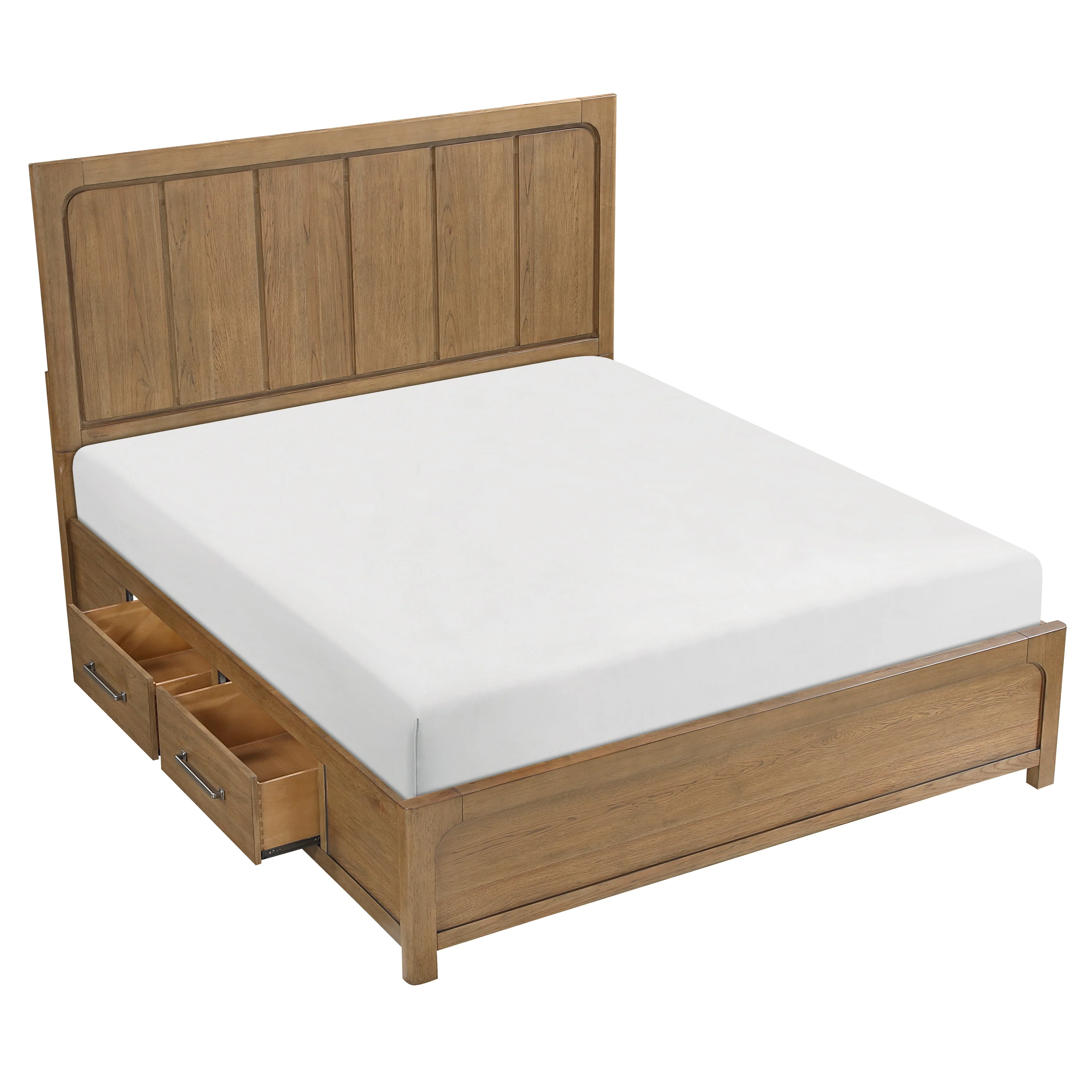 Charlotte Light Brown California King Storage Platform Bed - Image 6