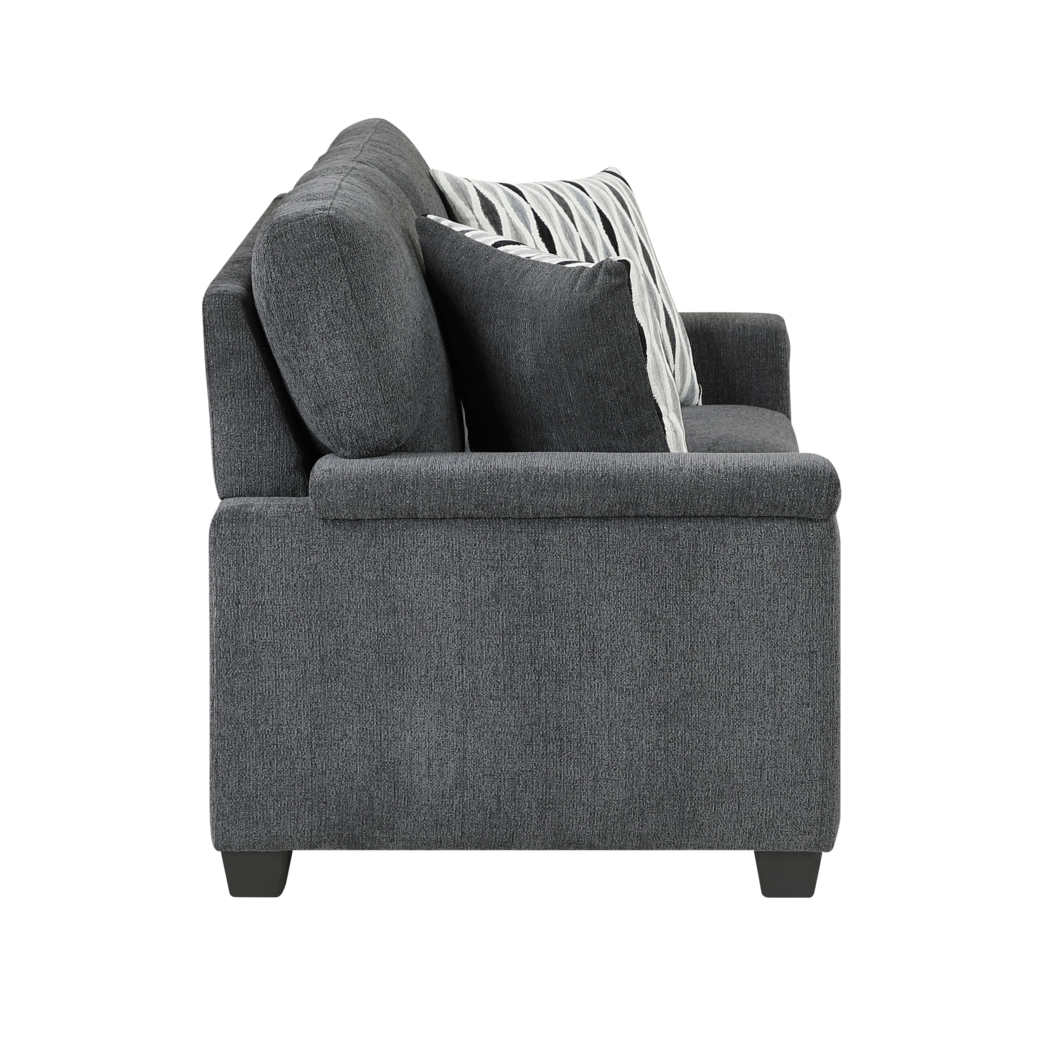 Chelsea Dark Gray Loveseat - Image 3