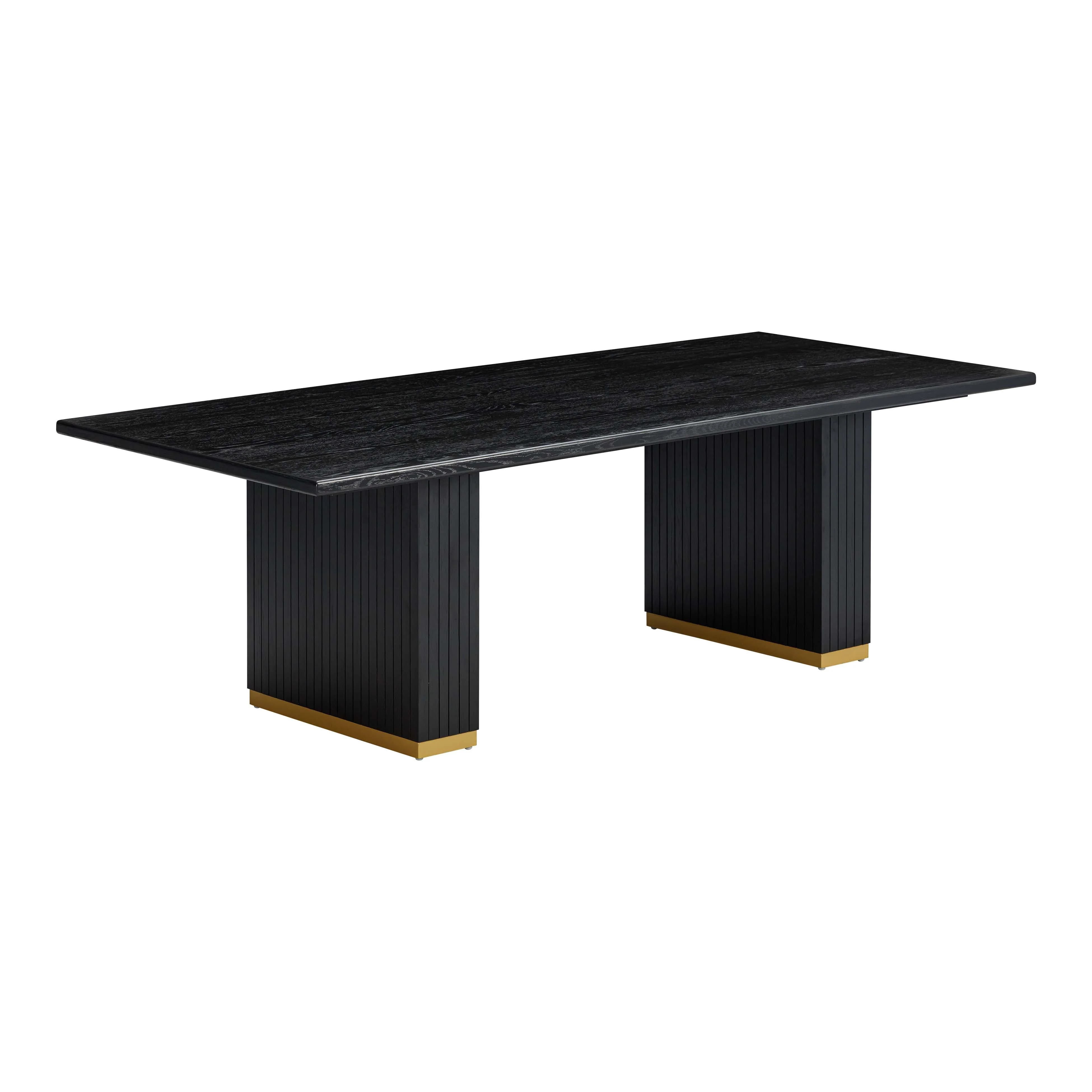 Chelsea Oak Wood 96" Rectangular Dining Table - Image 8