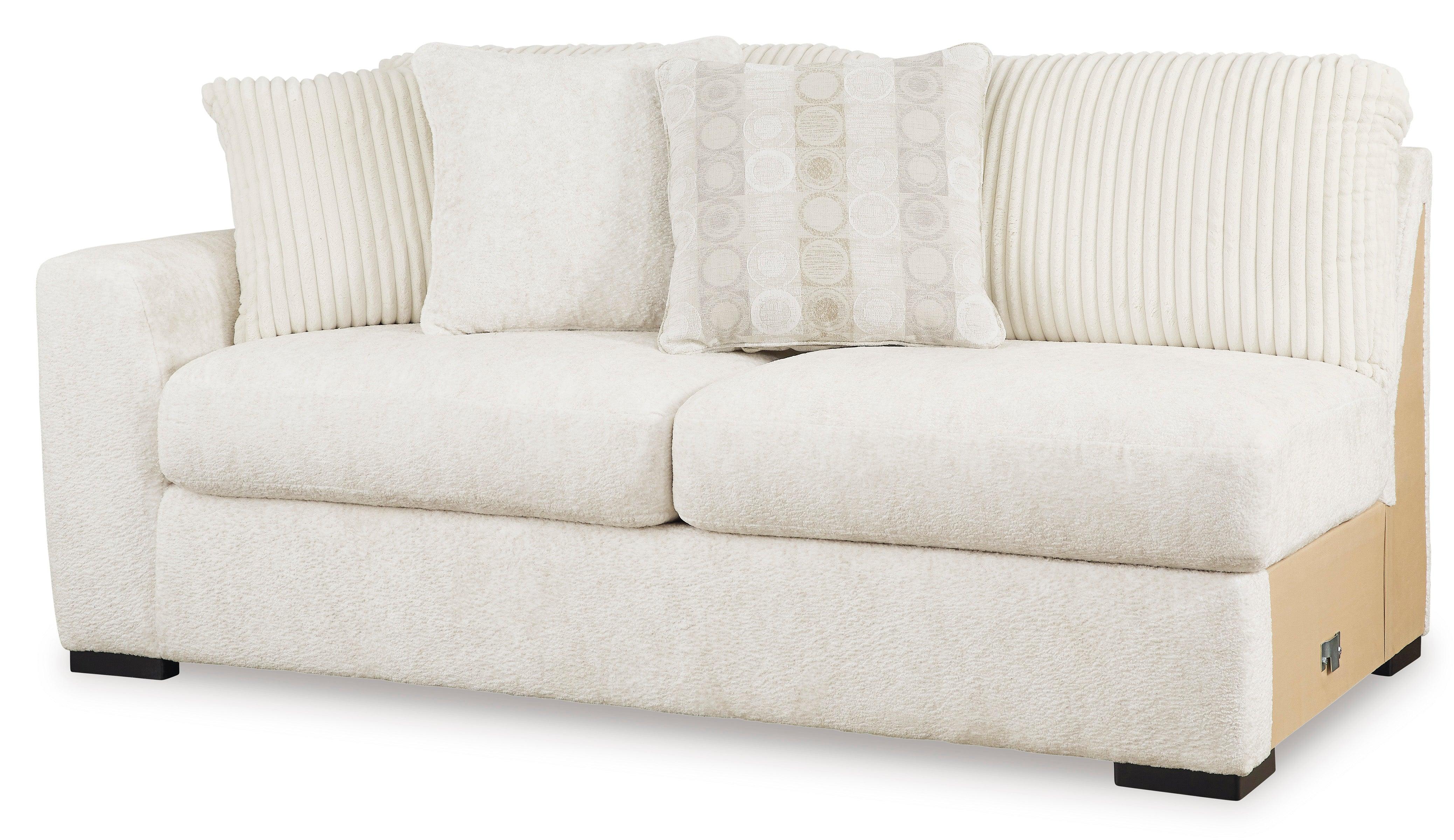 Chessington Ivory 4-Piece Right Arm Facing (RAF) Chaise Sectional - Image 12