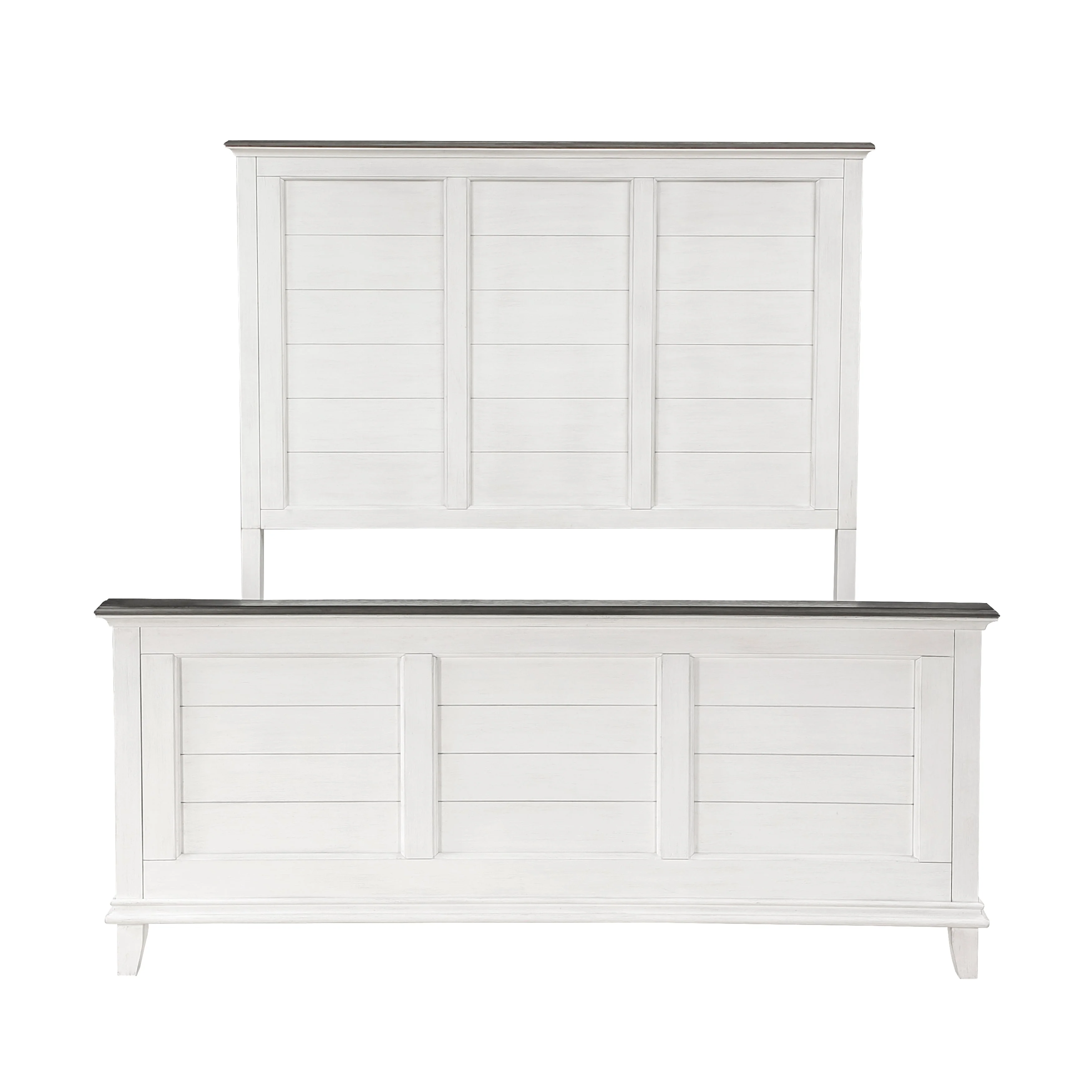 Chesterton Antique White/Dark Brown California King Bed - Image 3