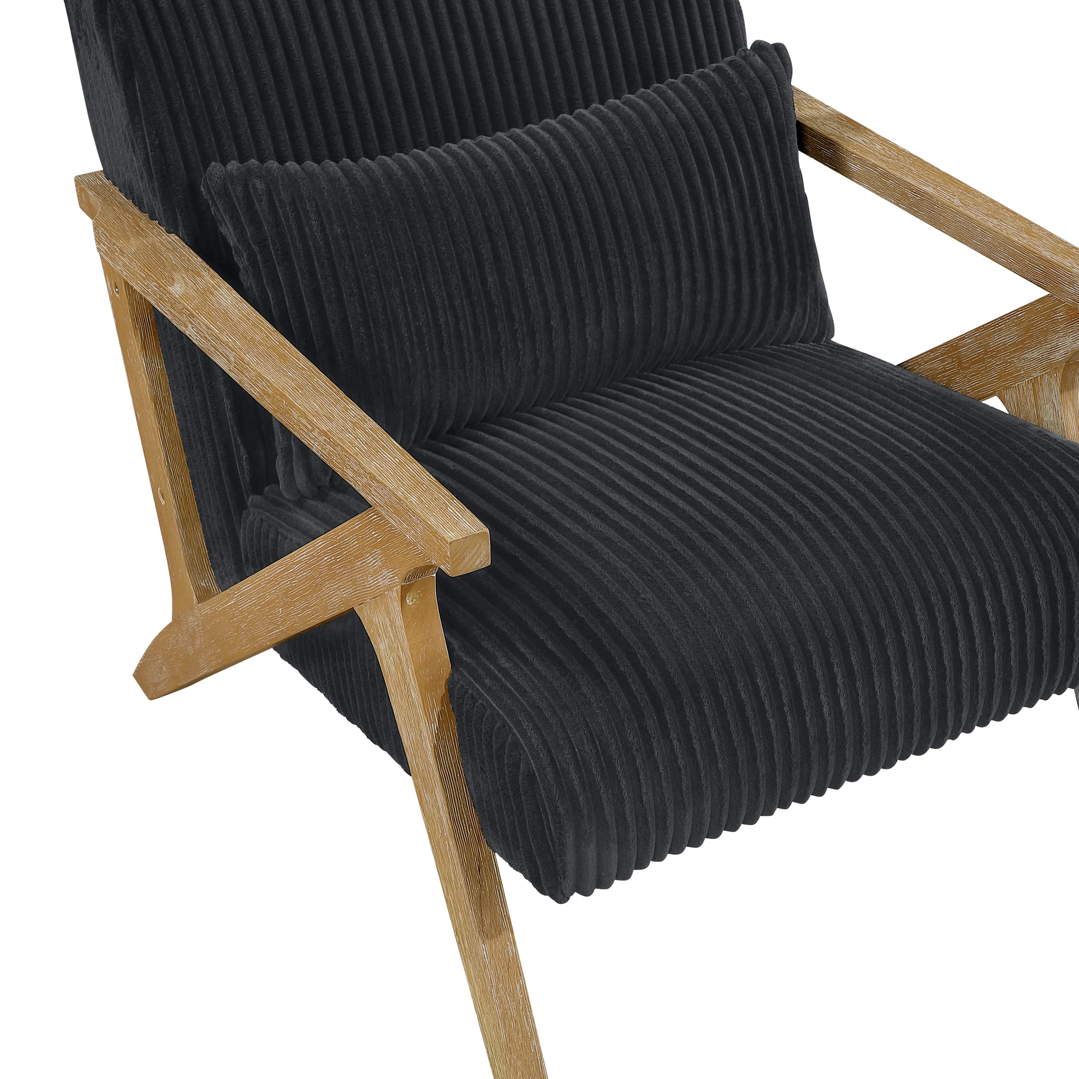 Chevron Black Accent Chair - Image 6