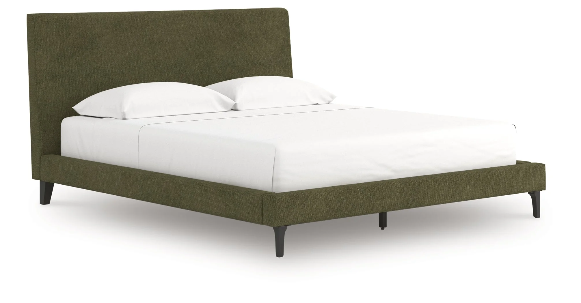 Chirason Sage Green California King Upholstered Bed with Roll Slats - Image 2