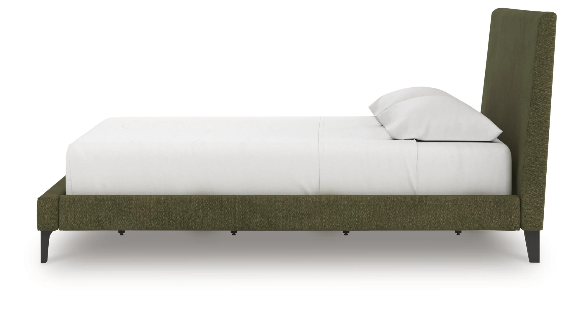 Chirason Sage Green California King Upholstered Bed with Roll Slats - Image 6