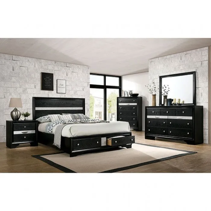 Chrissy Black 5-Piece Queen Bedroom Set