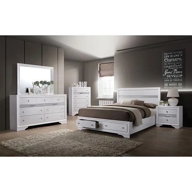 Chrissy White 4-Piece Queen Bedroom Set
