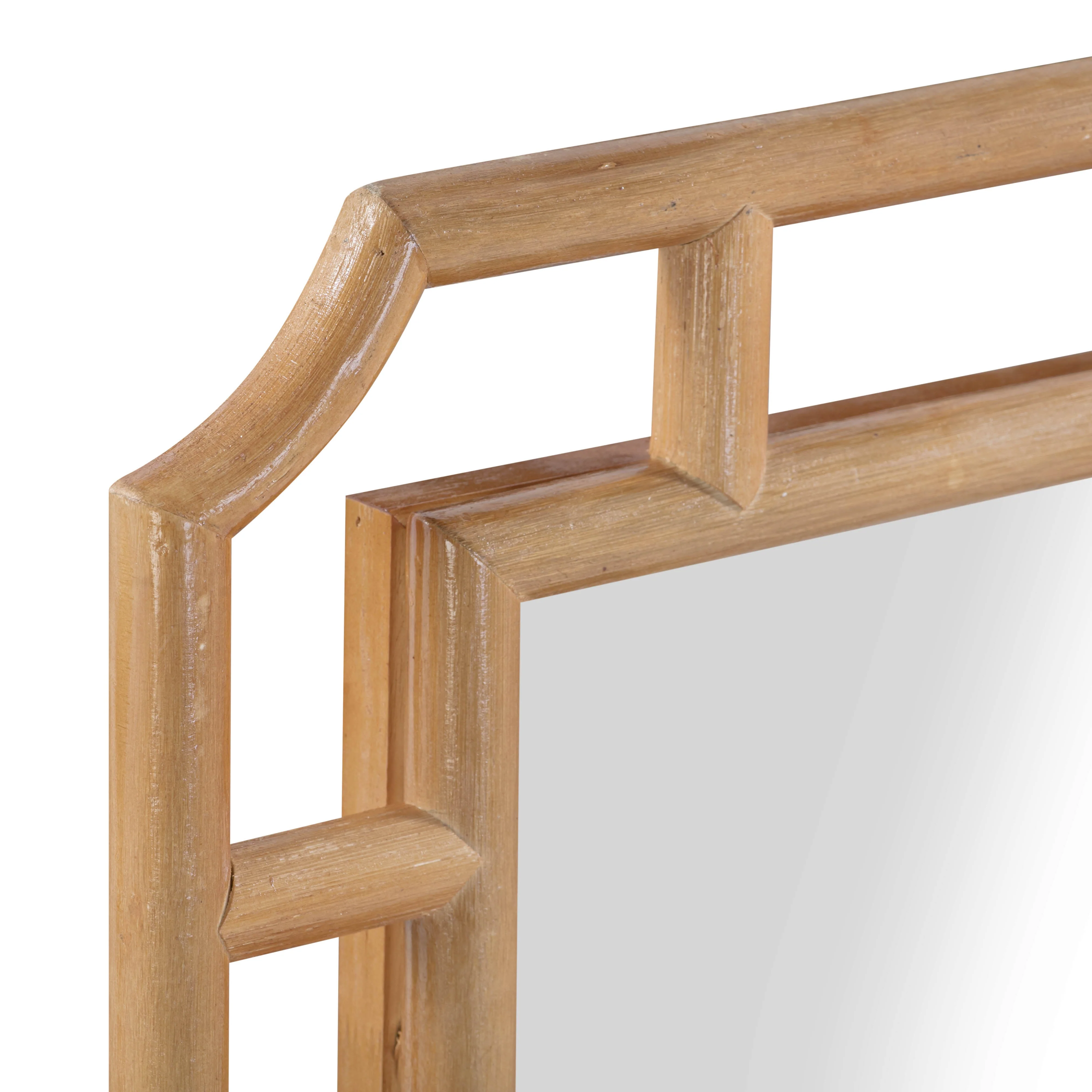 Cienna 24"x32.2" Natural Rattan Wall Mirror - Image 4