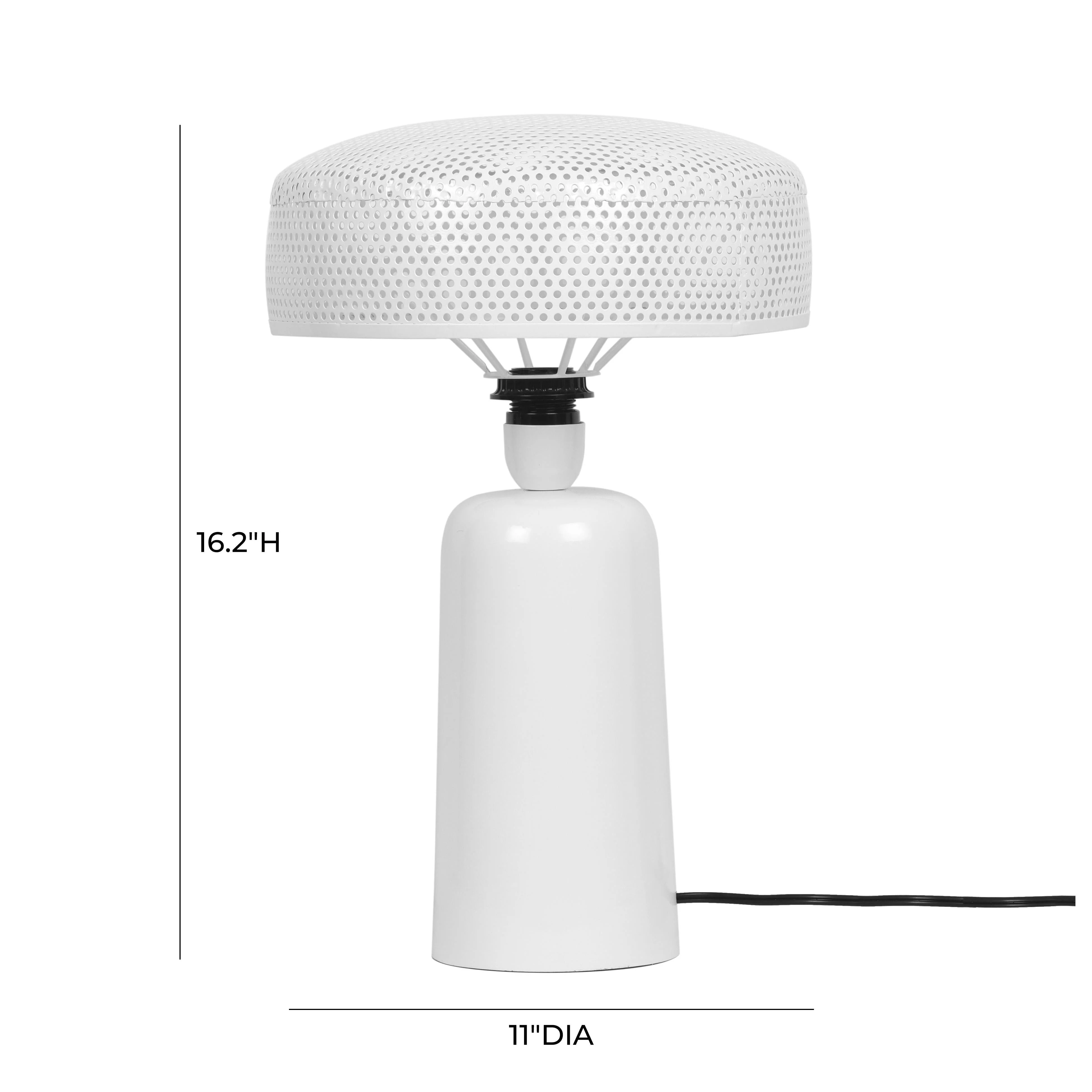Cindy White Metal Table Lamp - Image 4