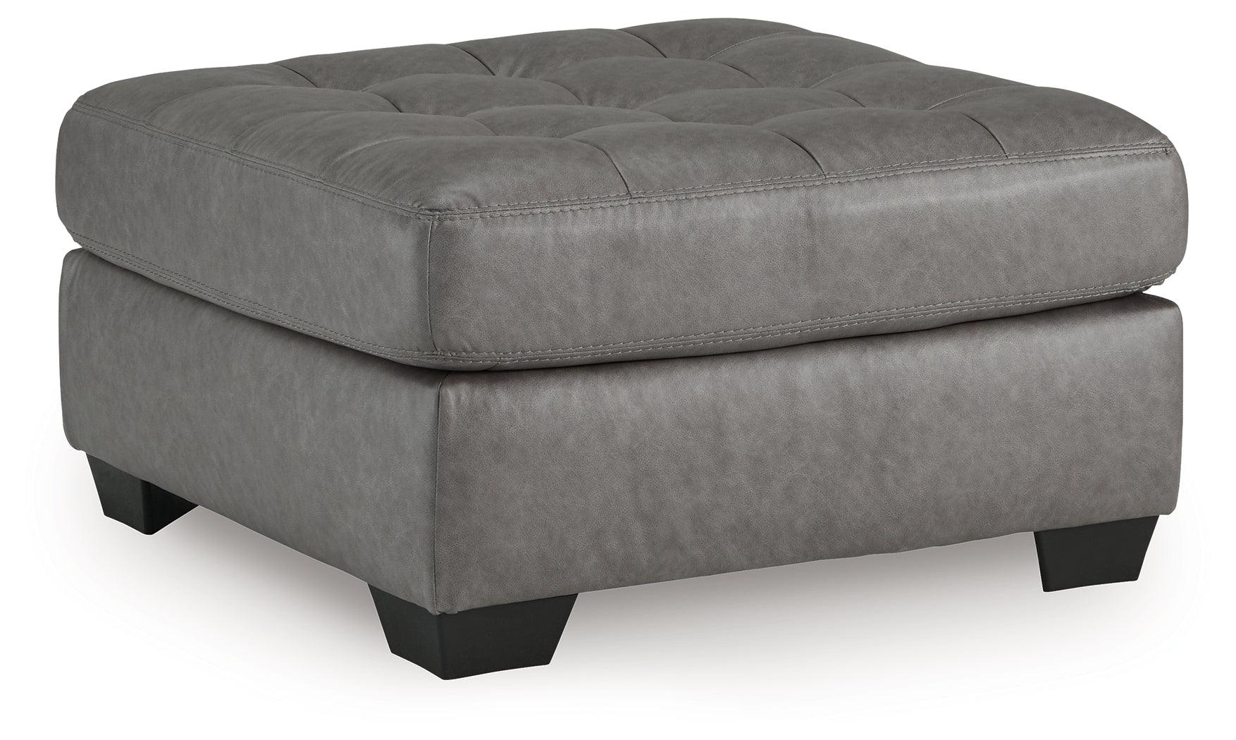 Clairette Court Alloy Oversized Accent Ottoman - Image 2