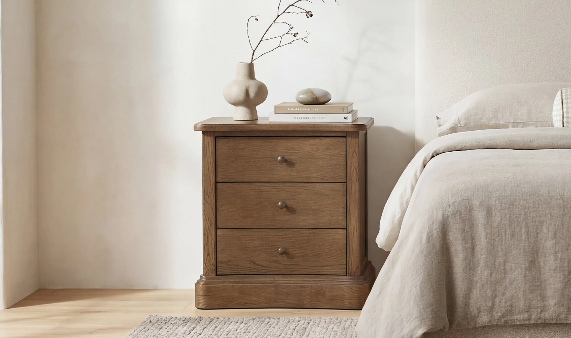 Clarence Nightstand Warm Brown - Image 3