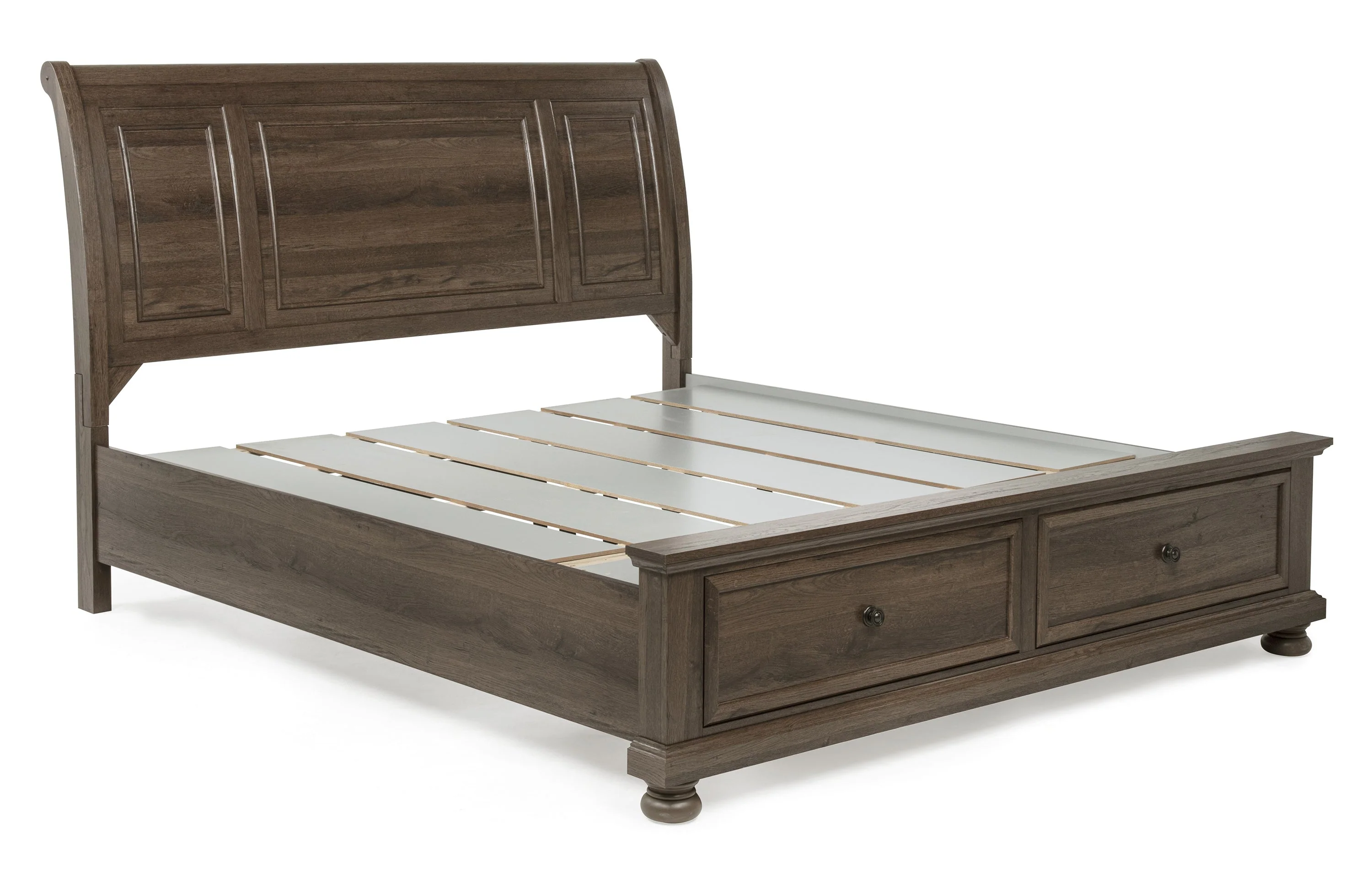 Claribelle Brown Storage Sleigh Bedroom Set - Image 4