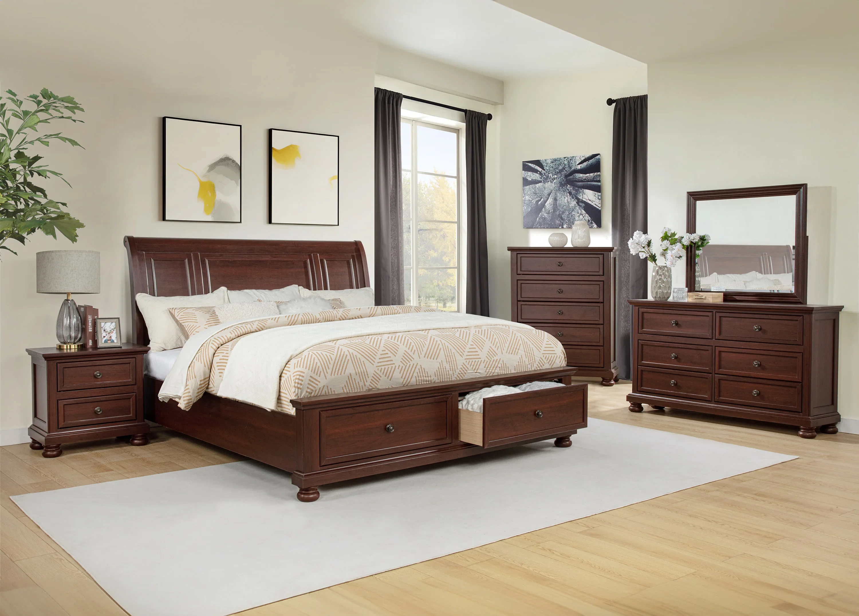 Claribelle Dark Cherry Chest - Image 3