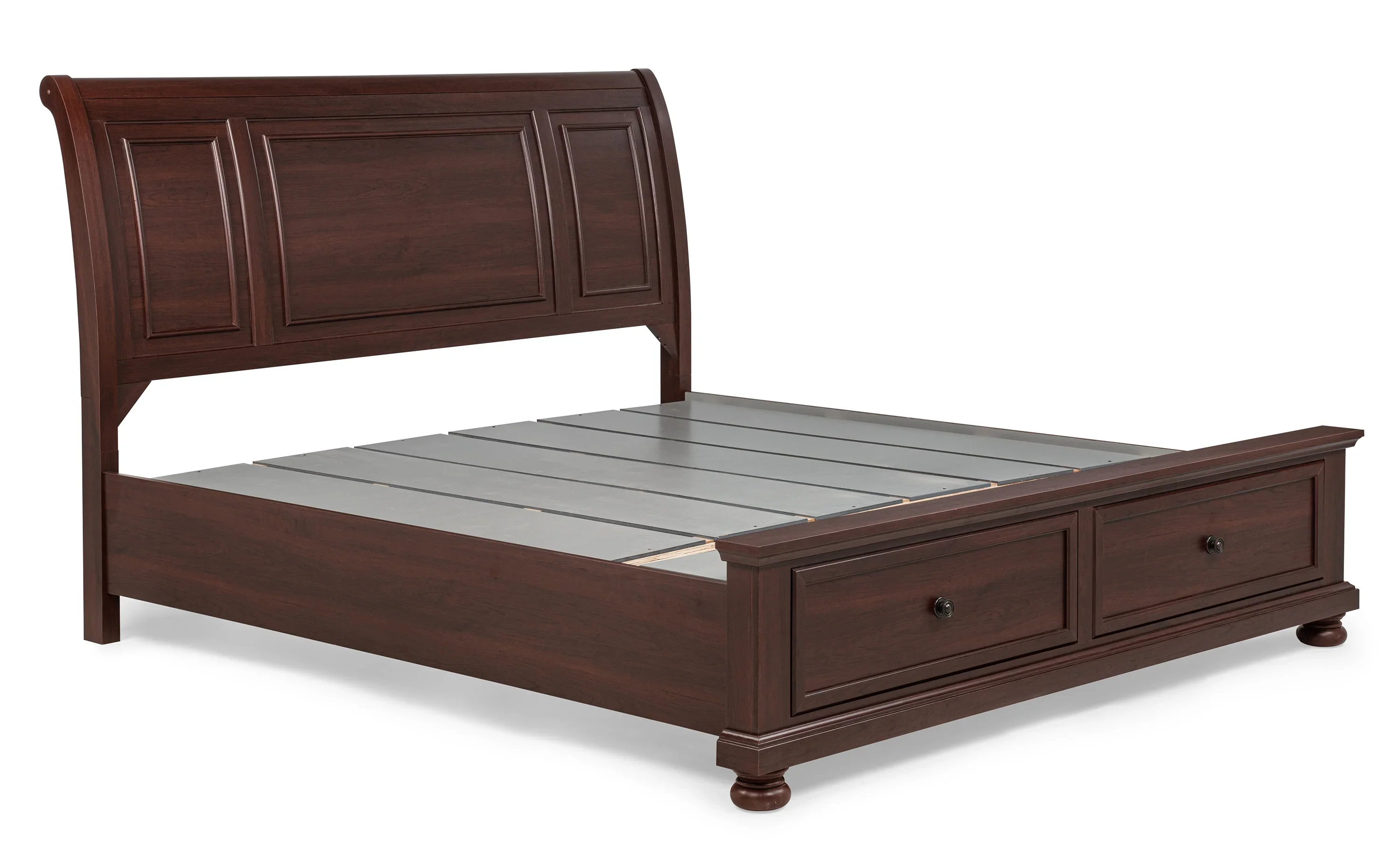 Claribelle Dark Cherry King Storage Bed - Image 2