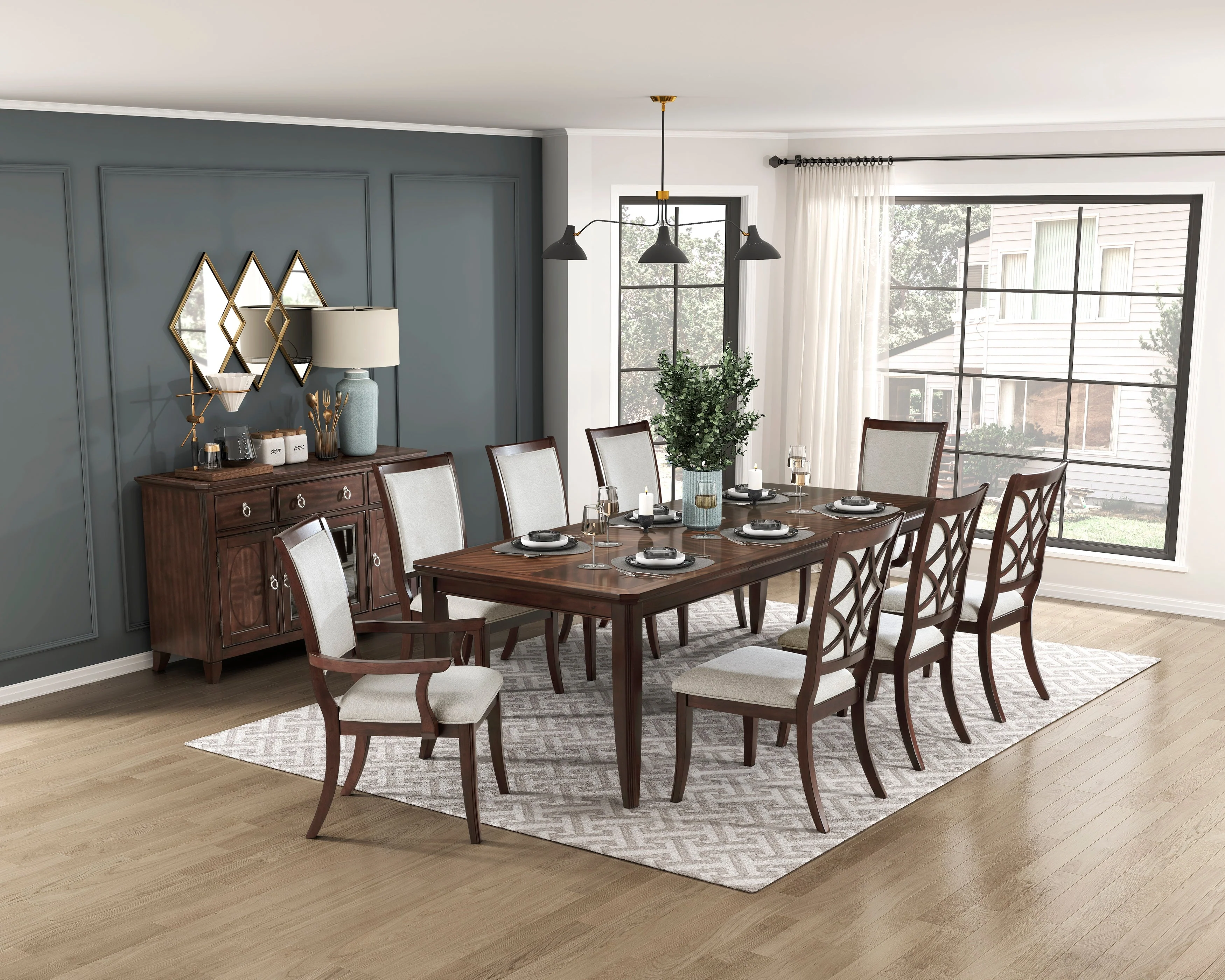 Claymont Cherry Extendable Dining Set - Image 3
