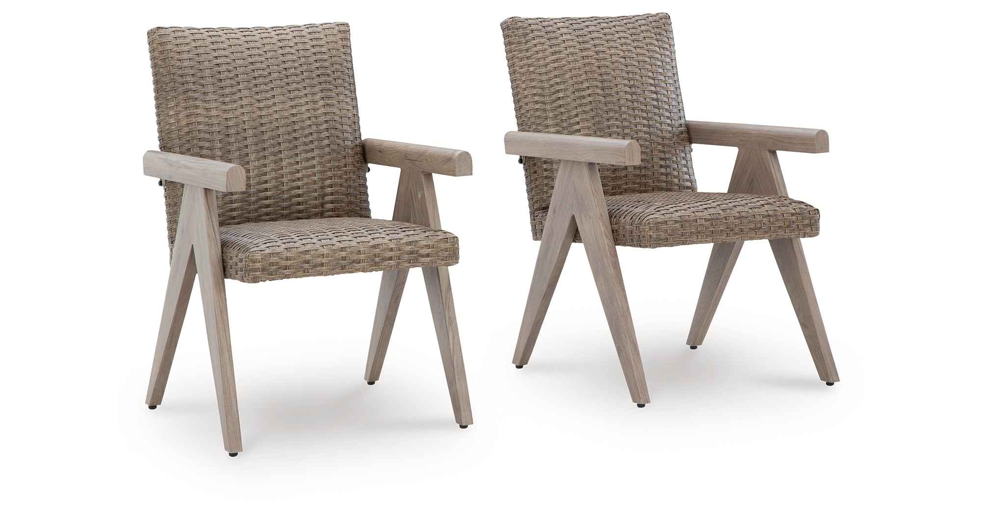 Cliff Trails Beige Outdoor Arm Chair - Image 10