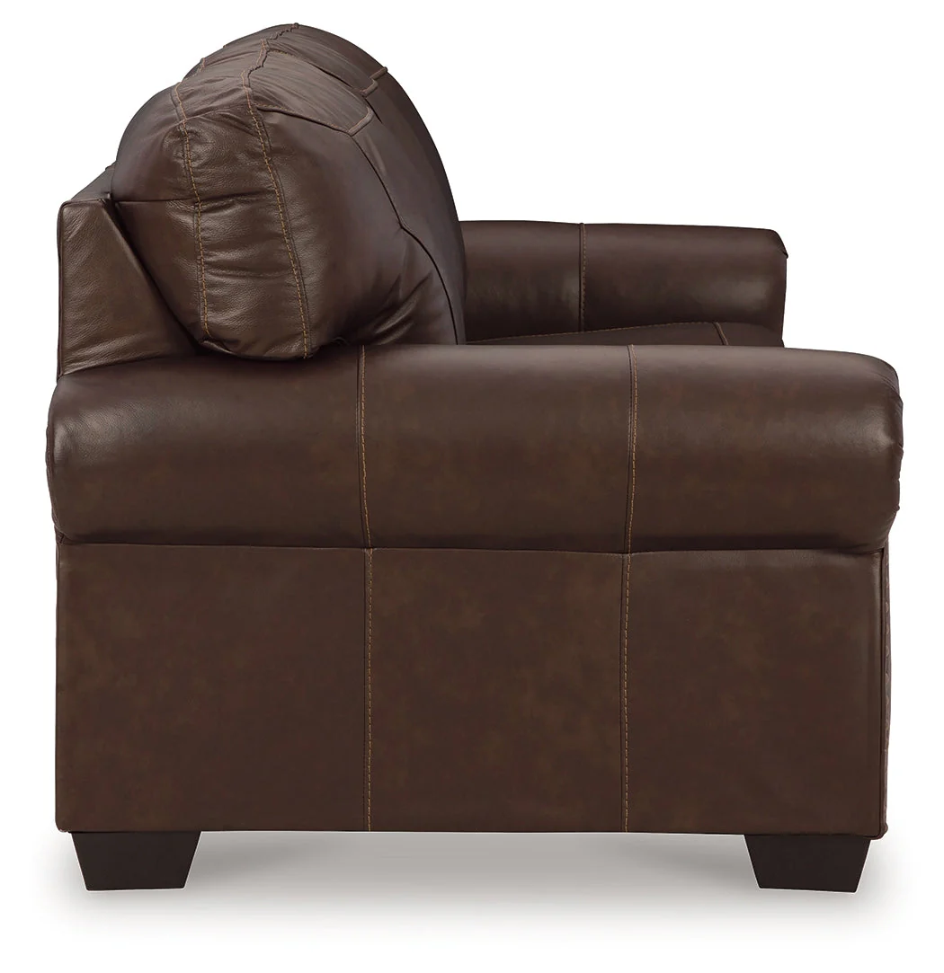 Colleton Sofa, Loveseat and Recliner in Dark Brown - Image 3