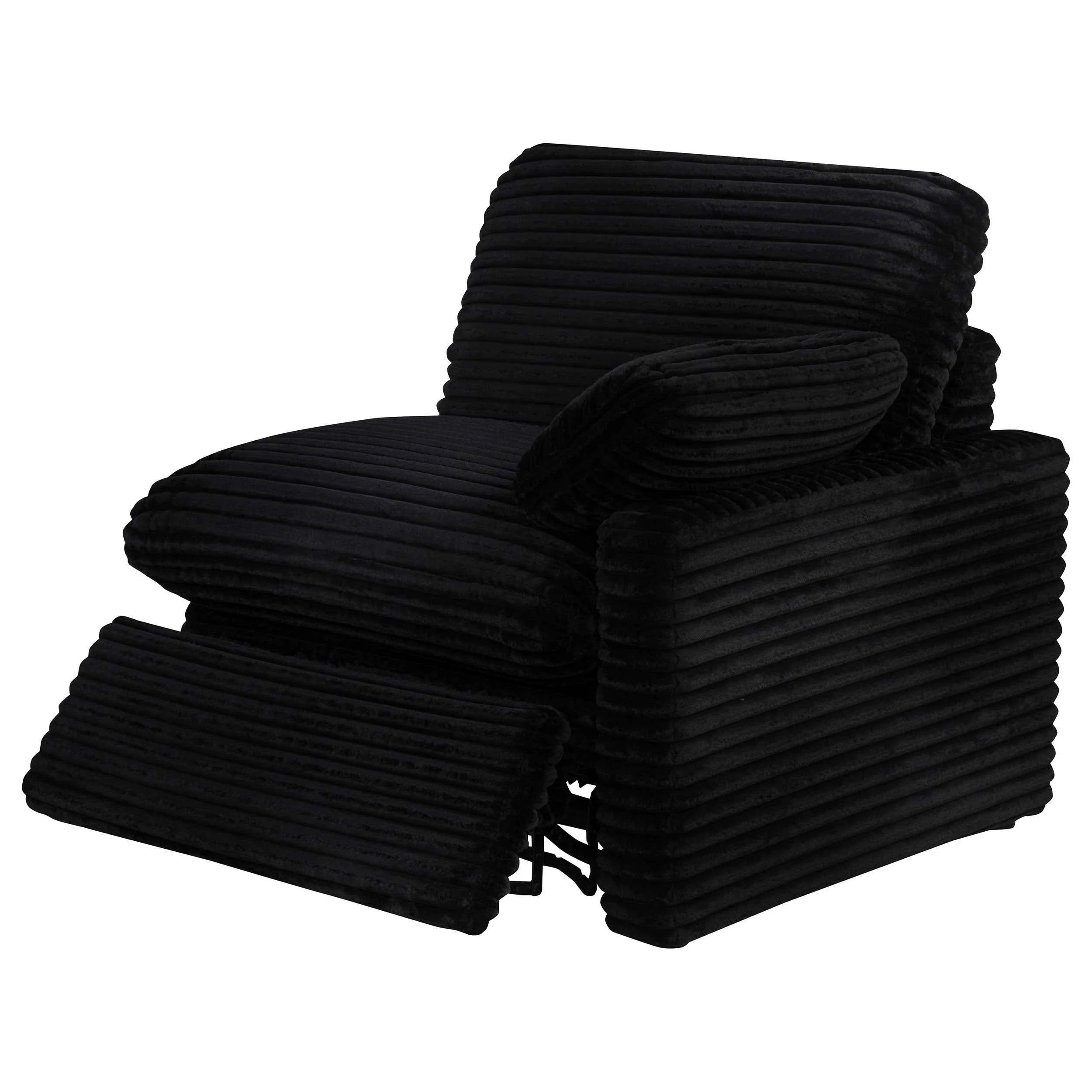 Collins Black 5-Piece Power Reclining Home Theater Seating - Image 8