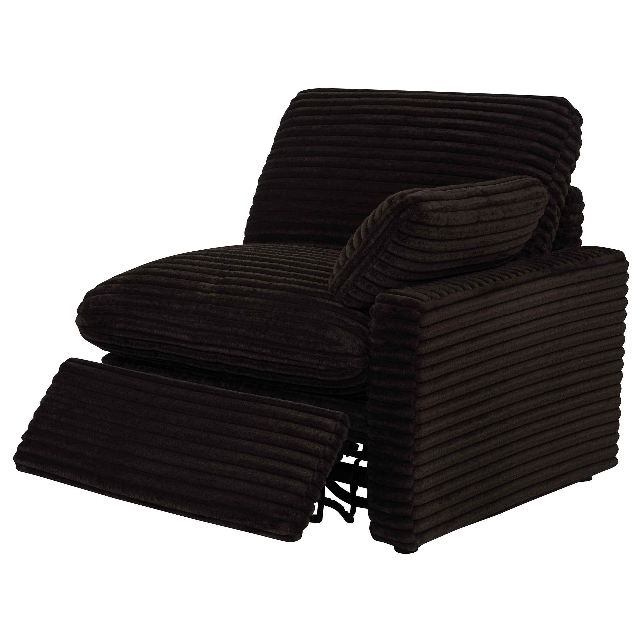 Collins Chocolate Brown 5-Piece Power Reclining Home Theater Seating - Image 8