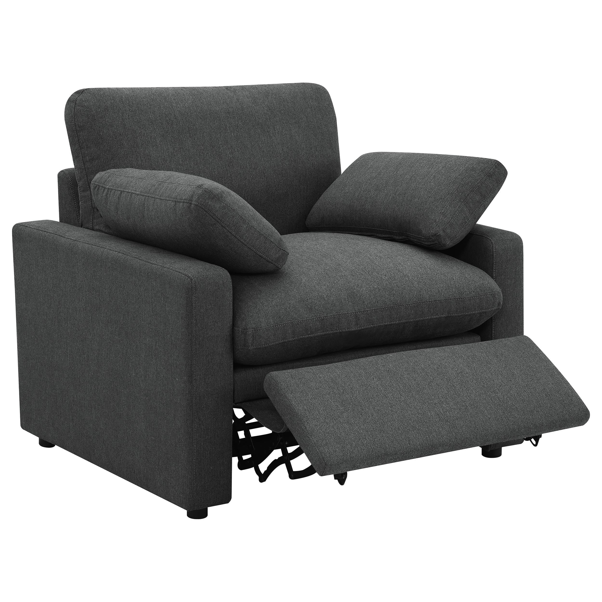 Collins Dark Gray Power Recliner Chair - Image 11