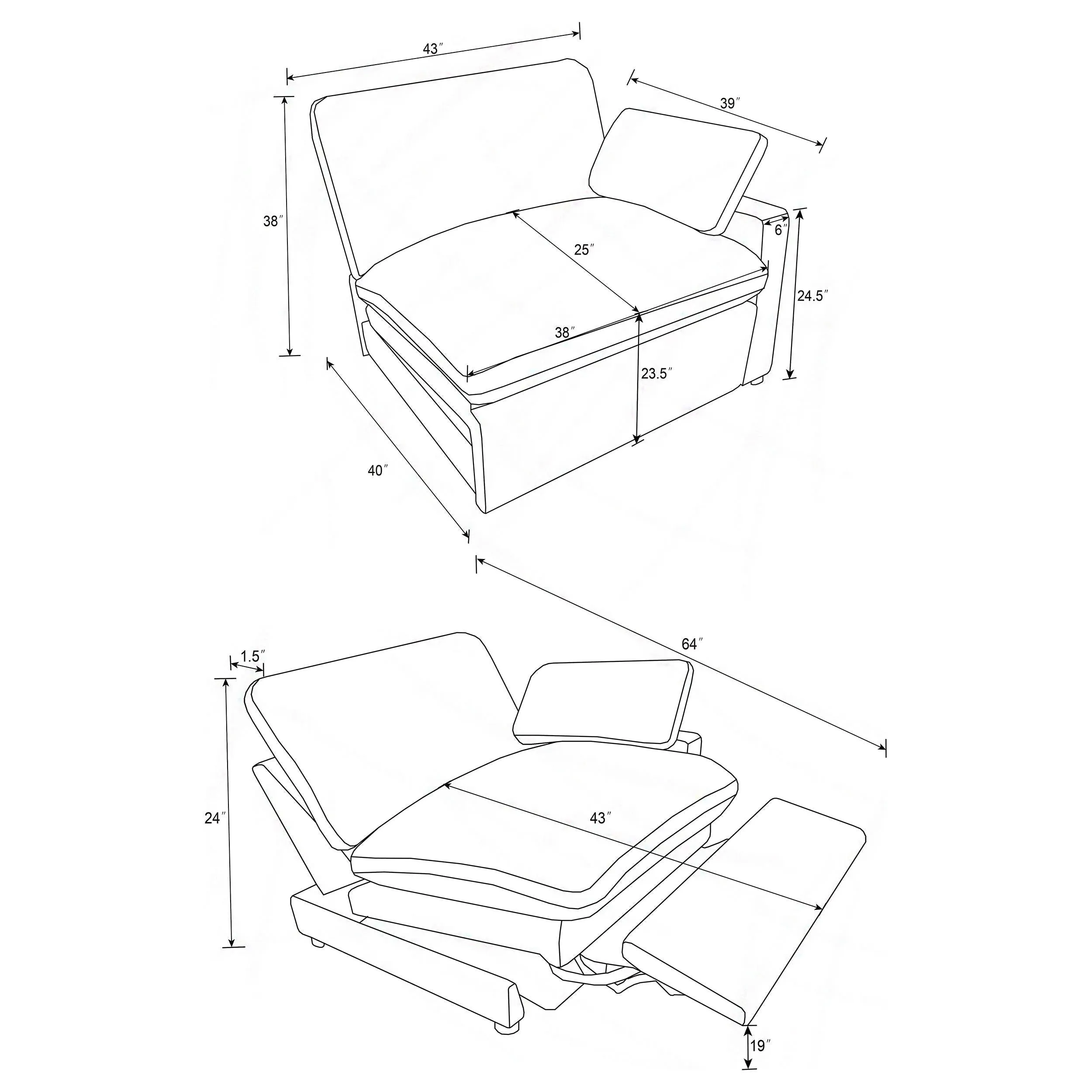 Collins Gray Modular Power Reclining Sofa - Image 16