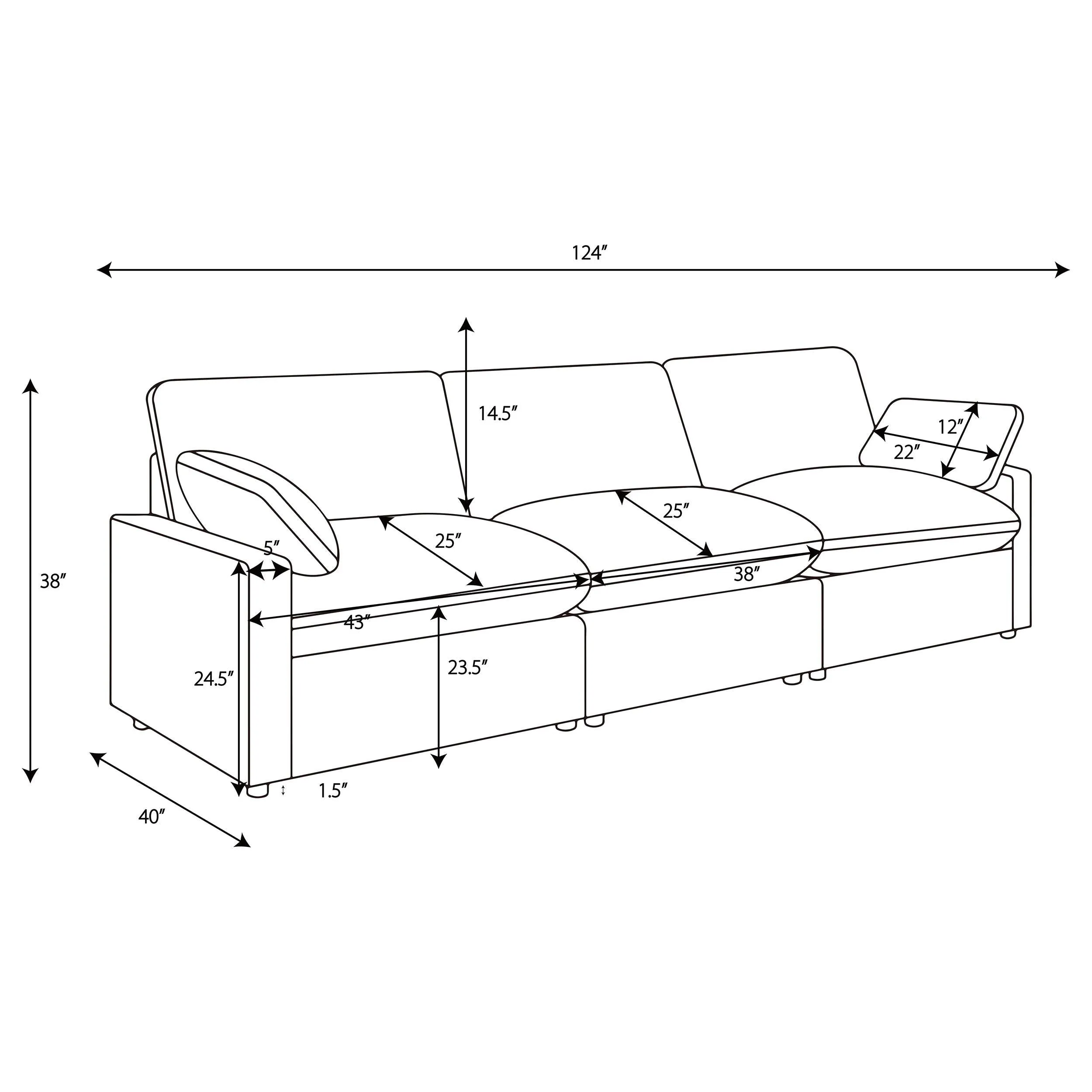 Collins Gray Modular Power Reclining Sofa - Image 17