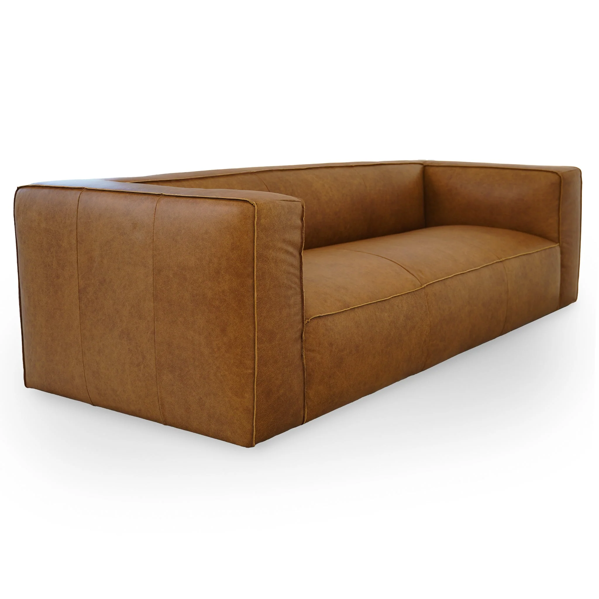 Colton Tan Leather Sofa - Image 4