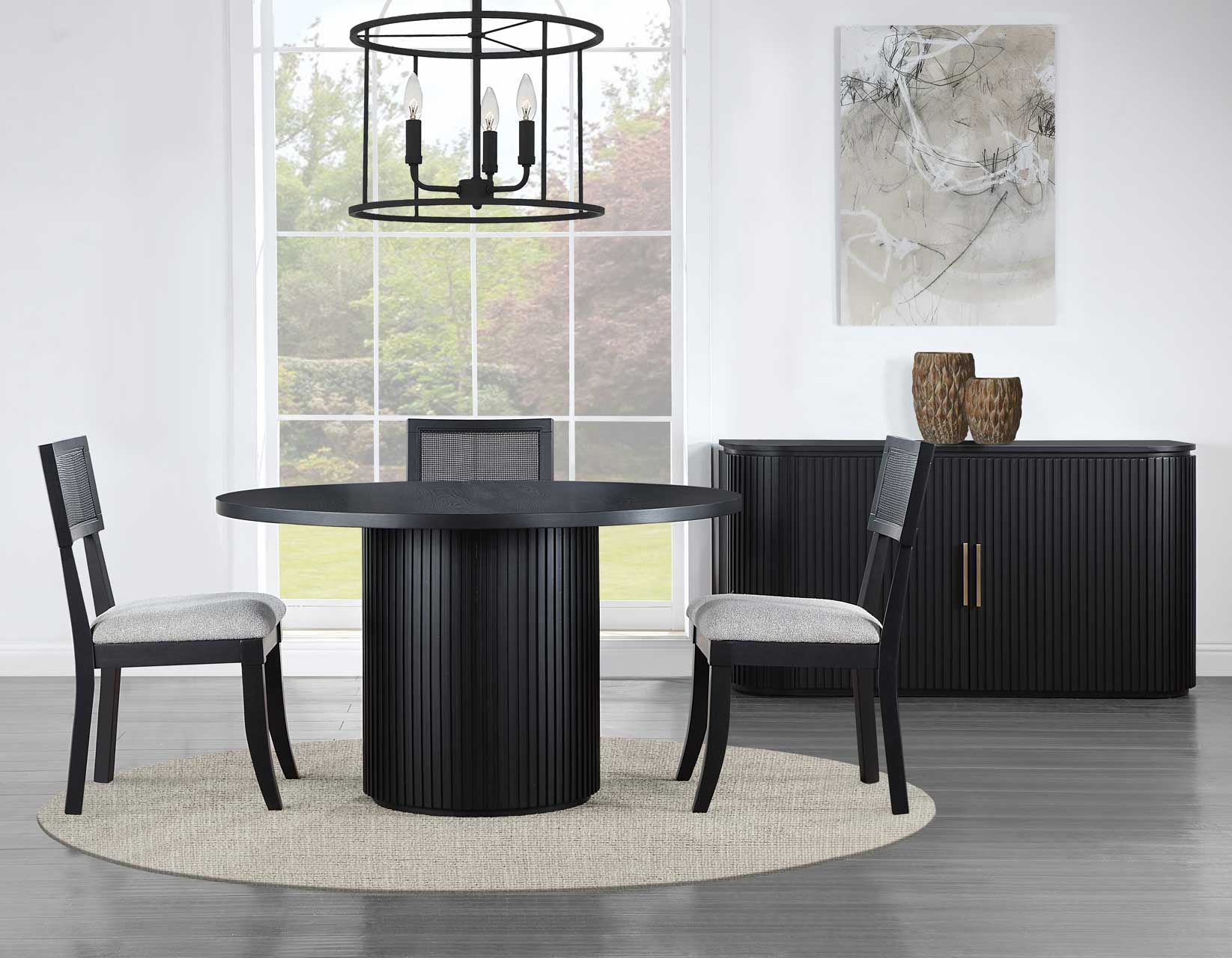 Colvin Black Round Dining Room Set - Image 3