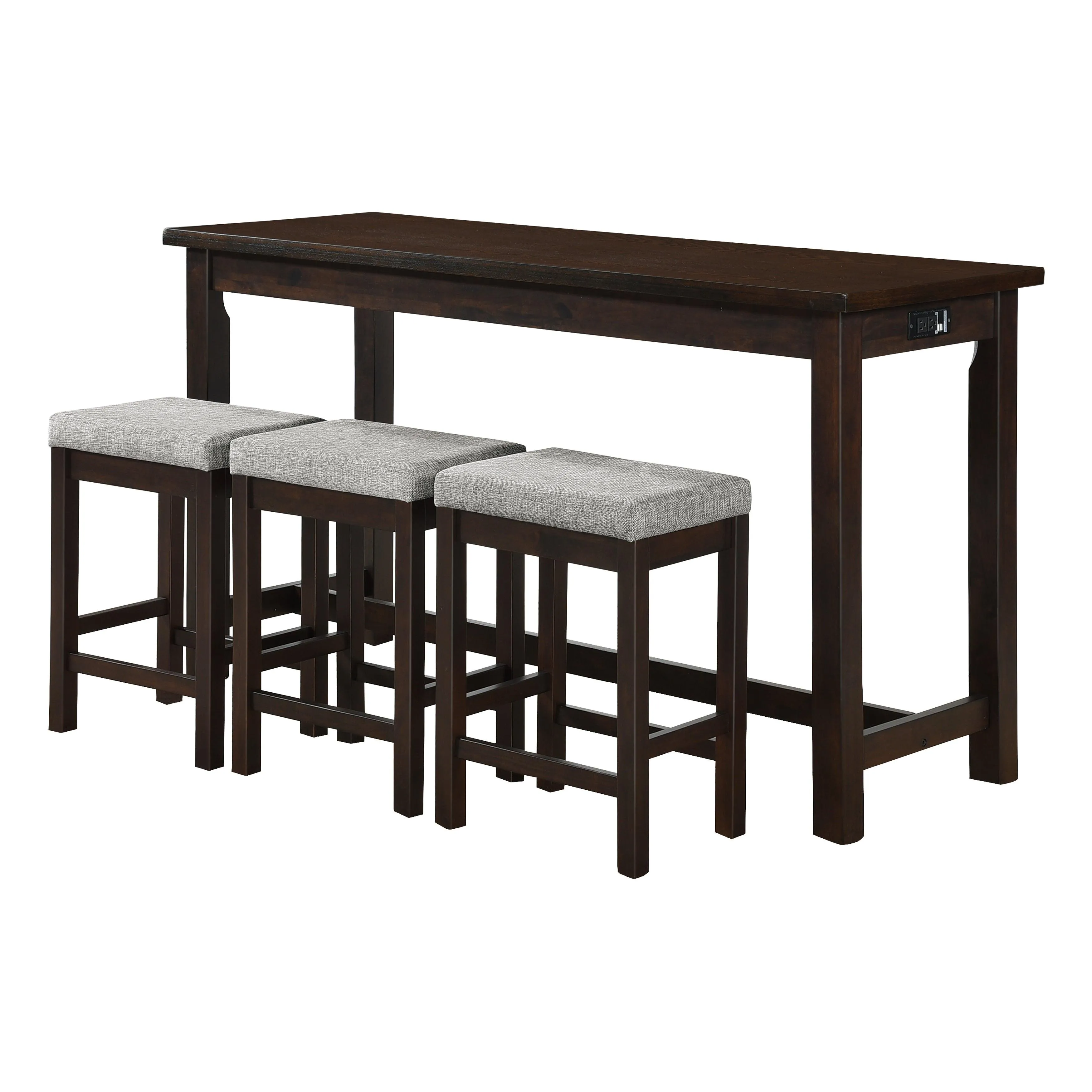 Connected Espresso 4-Piece Counter Height Set - Image 2