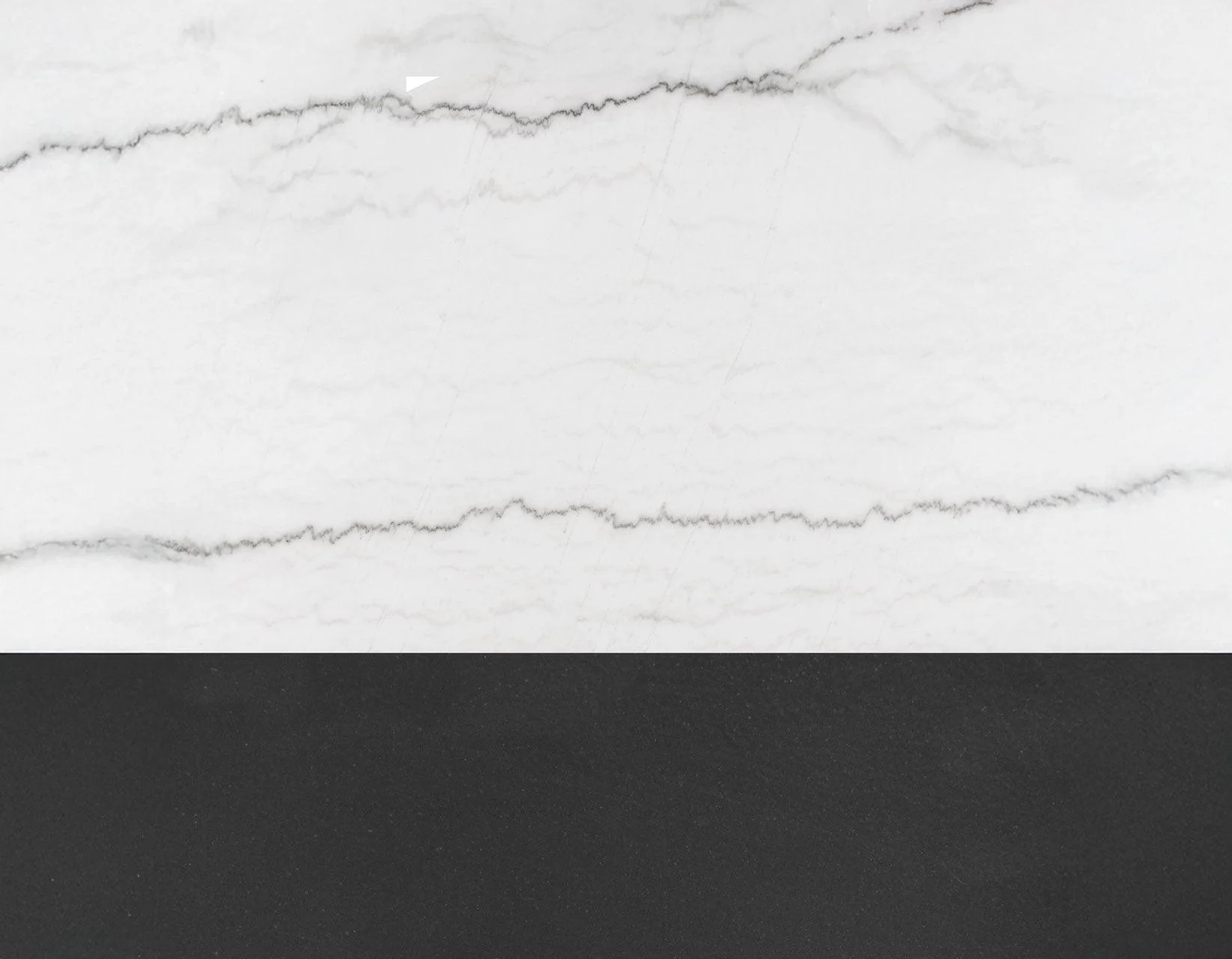 Conrad 48″White Marble Top Table with Black Conical Base - Image 3