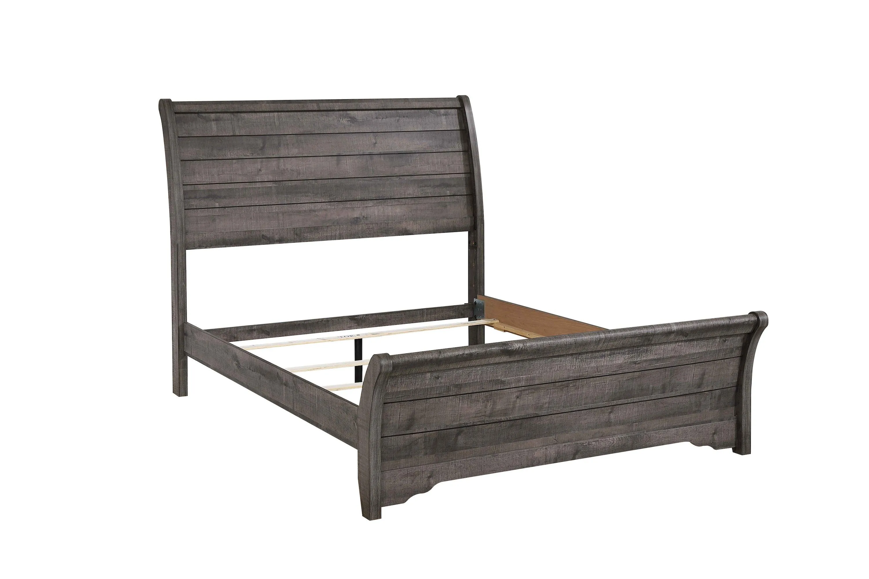 Coralee Gray Sleigh Bedroom Set - Image 3