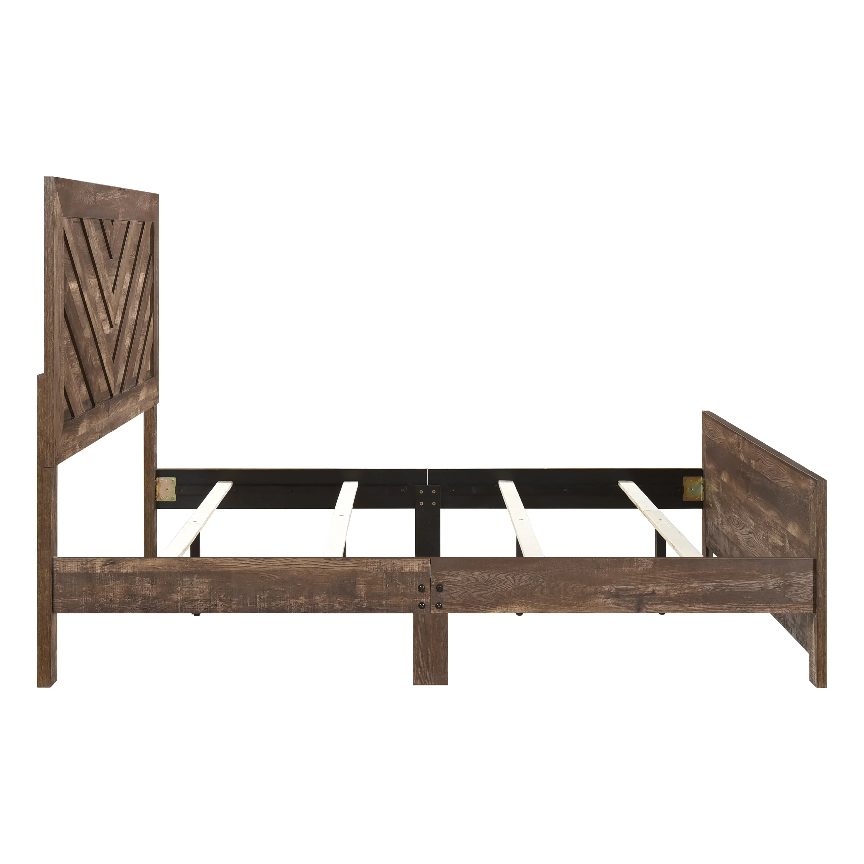 Corbin Brown Crossbuck Full Panel Bed - Image 6